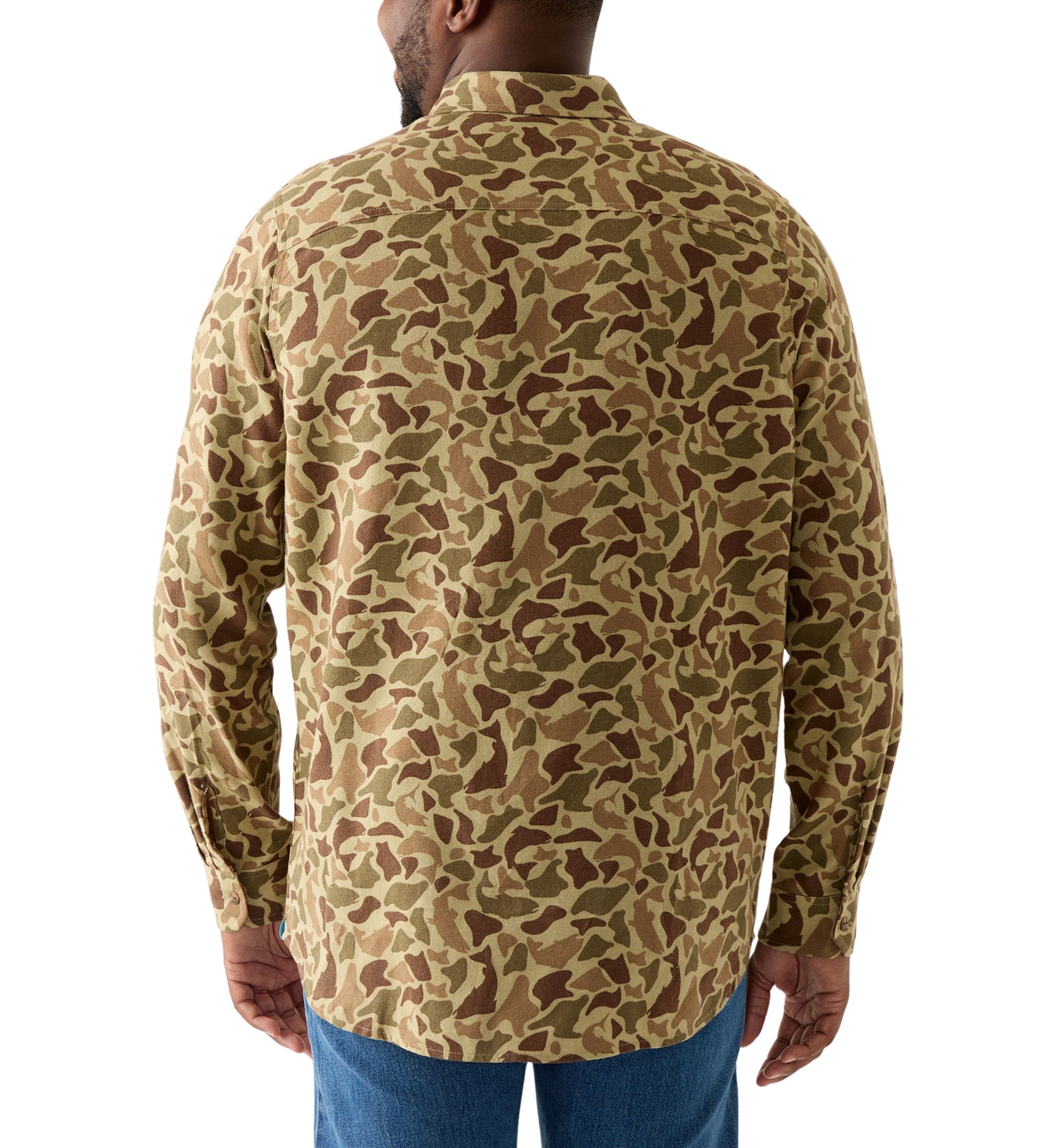 Long Sleeve Printed Flannel Shirt