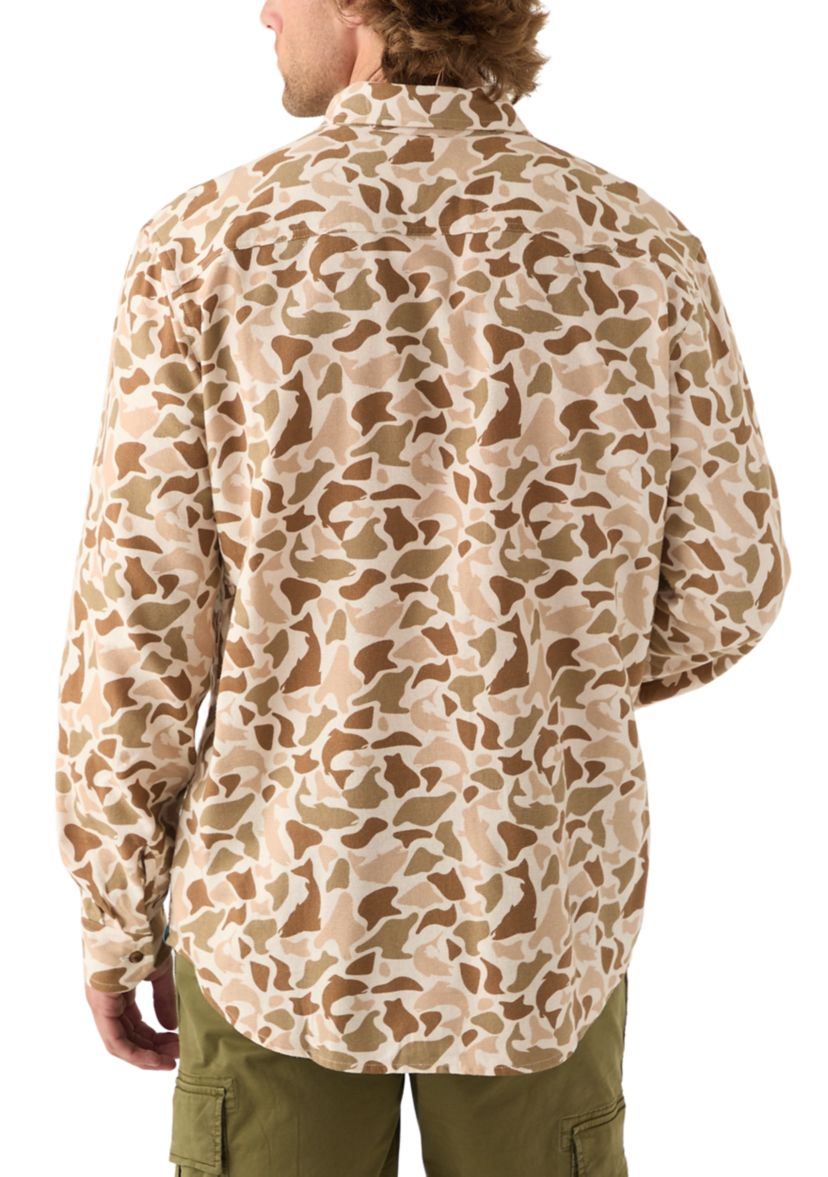 Long Sleeve Printed Flannel Shirt