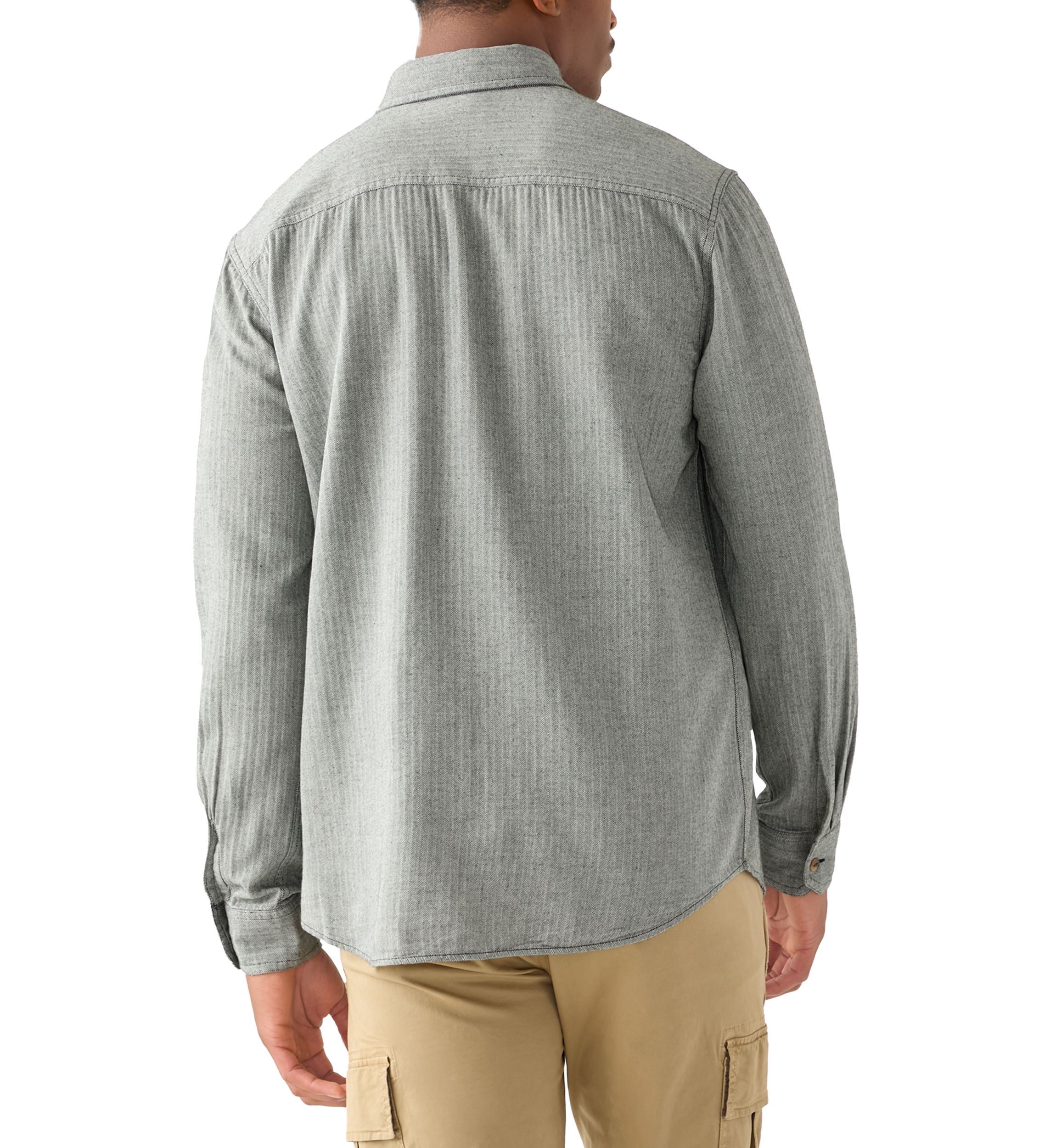 Long Sleeve Solid Flannel Shirt