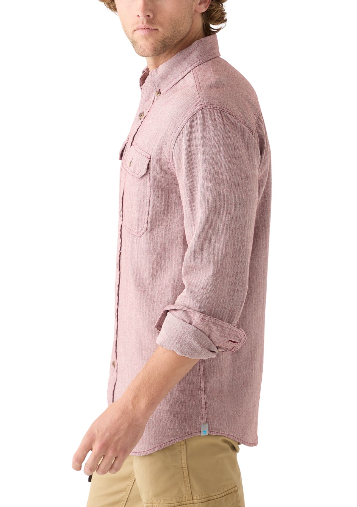 Long Sleeve Solid Flannel Shirt