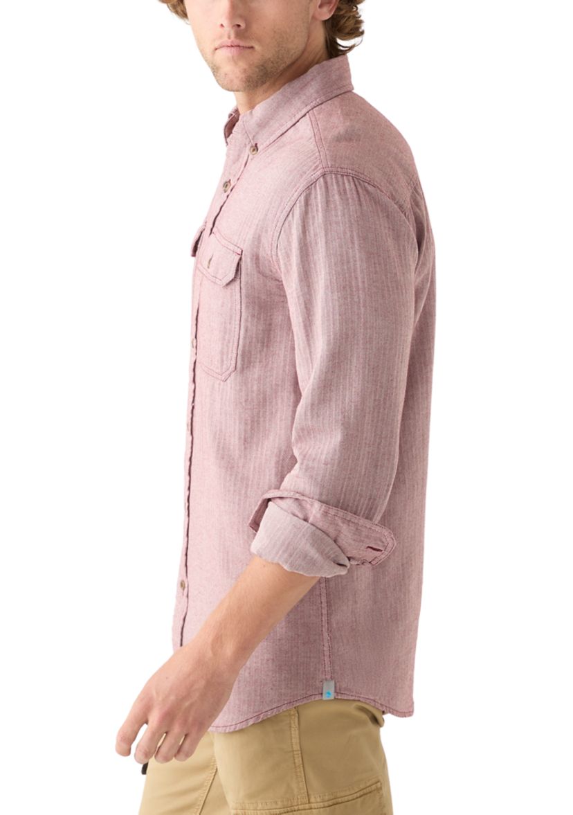 Long Sleeve Solid Flannel Shirt