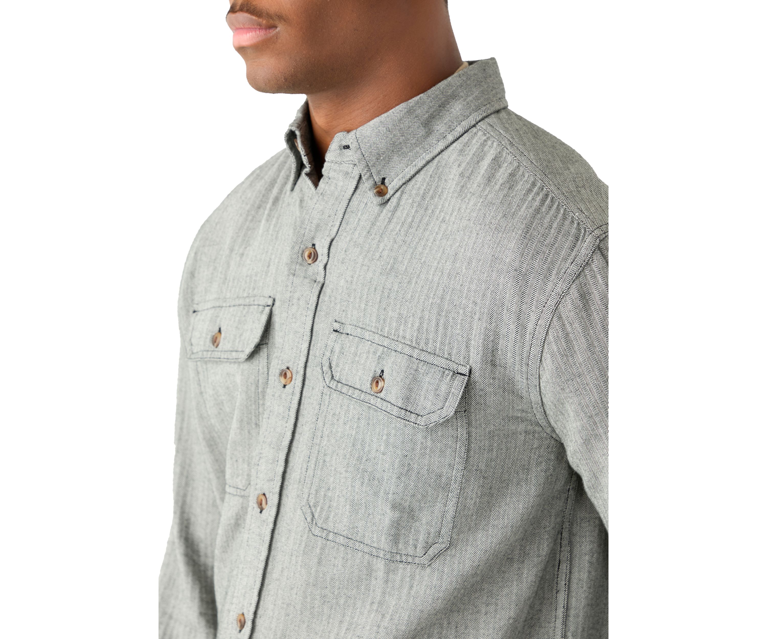 Long Sleeve Solid Flannel Shirt