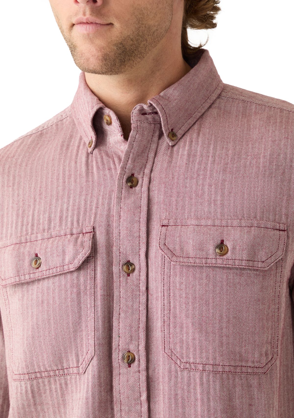 Long Sleeve Solid Flannel Shirt