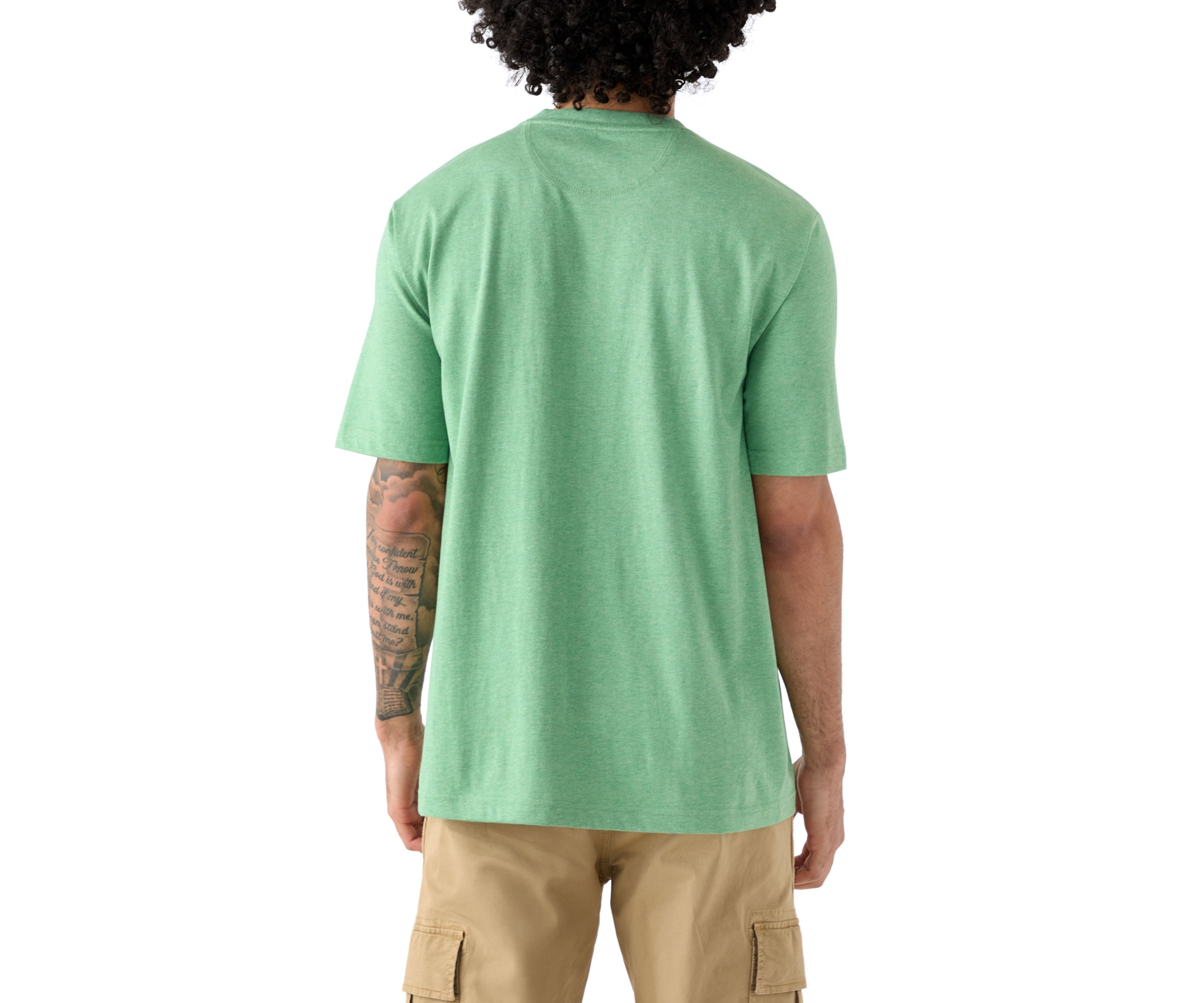 Mens Short Sleeve Jersey Henley Shirt 