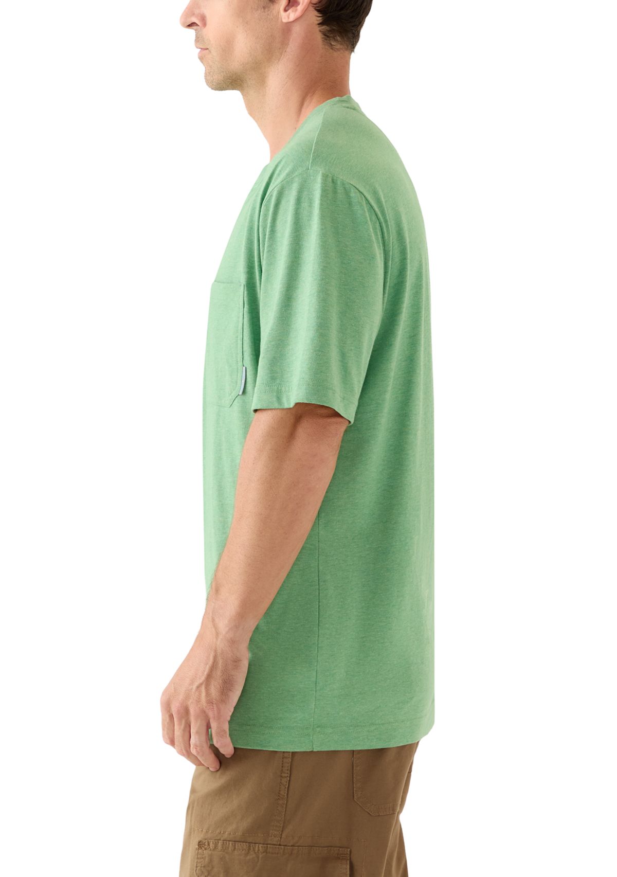 Mens Short Sleeve Jersey Henley Shirt 