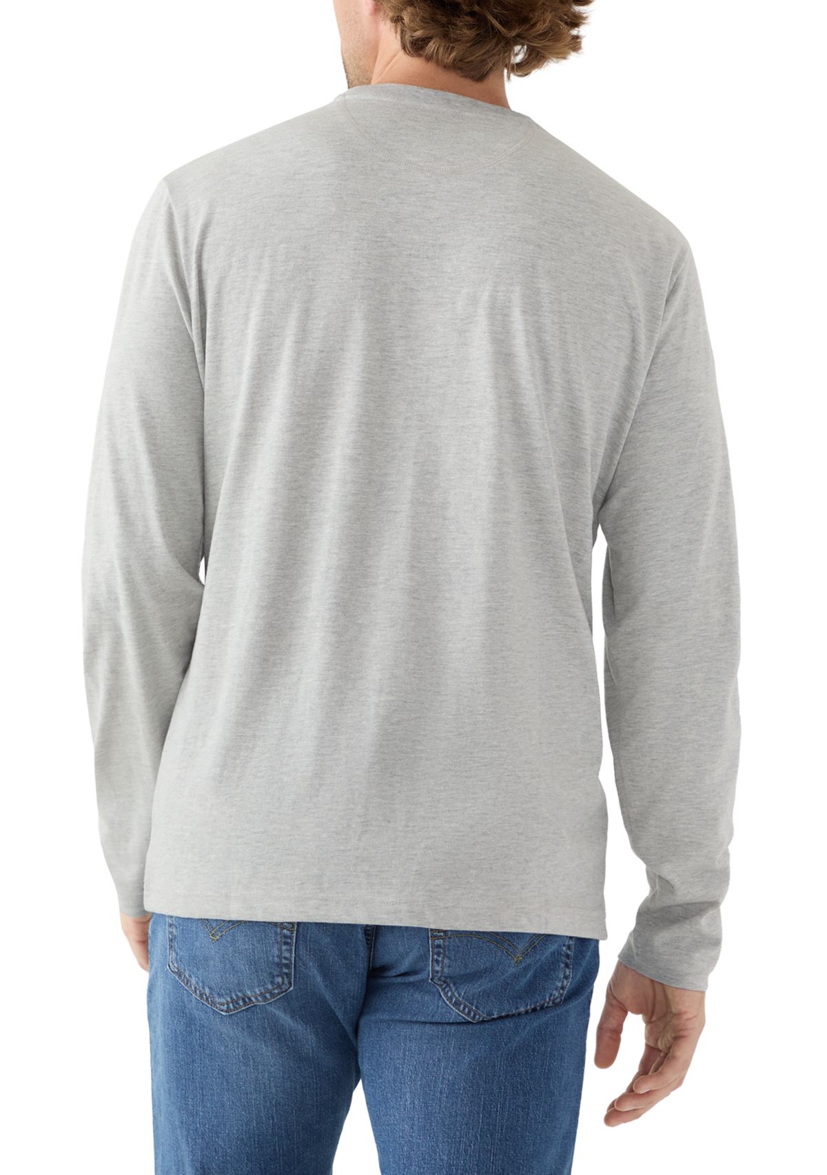 Long Sleeve Jersey Henley Shirt