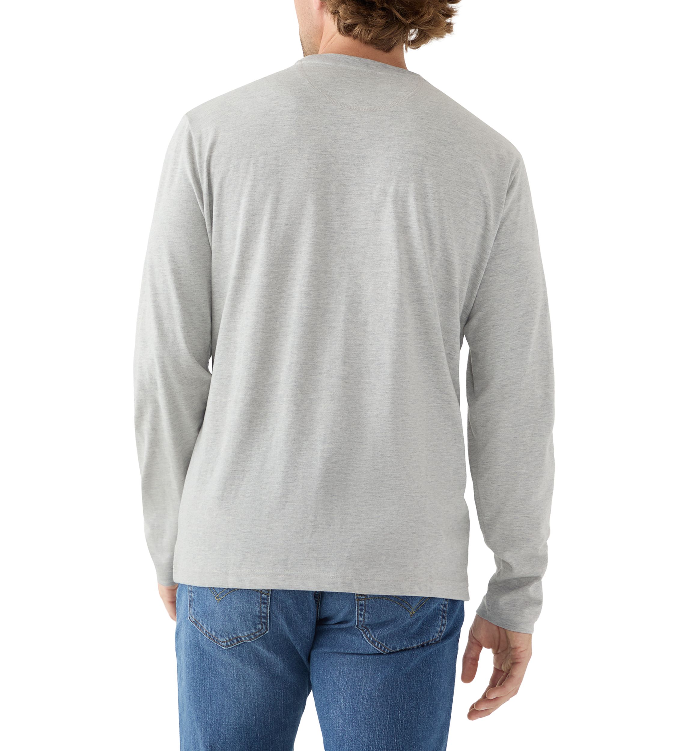 Long Sleeve Jersey Henley Shirt