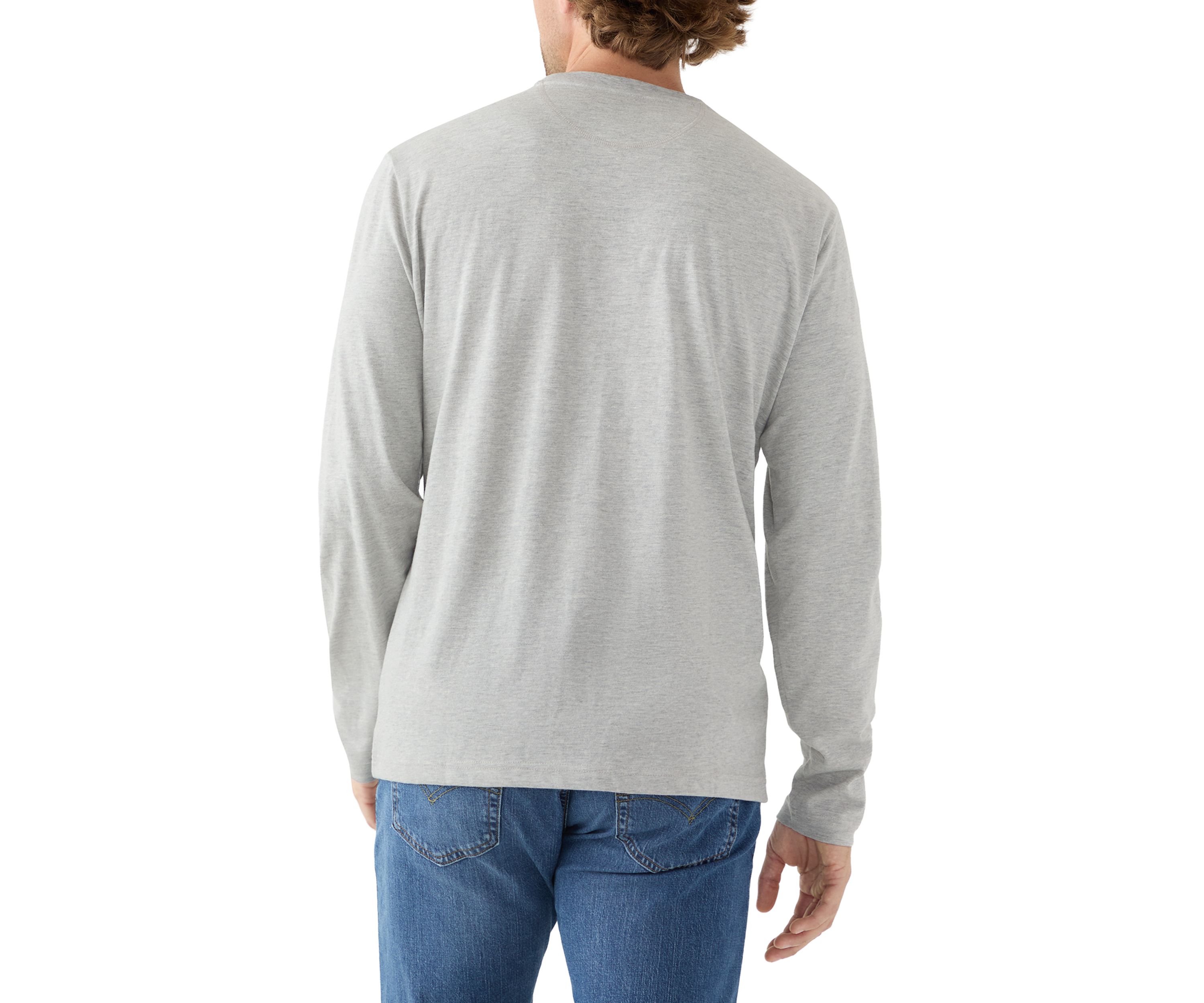 Long Sleeve Jersey Henley Shirt