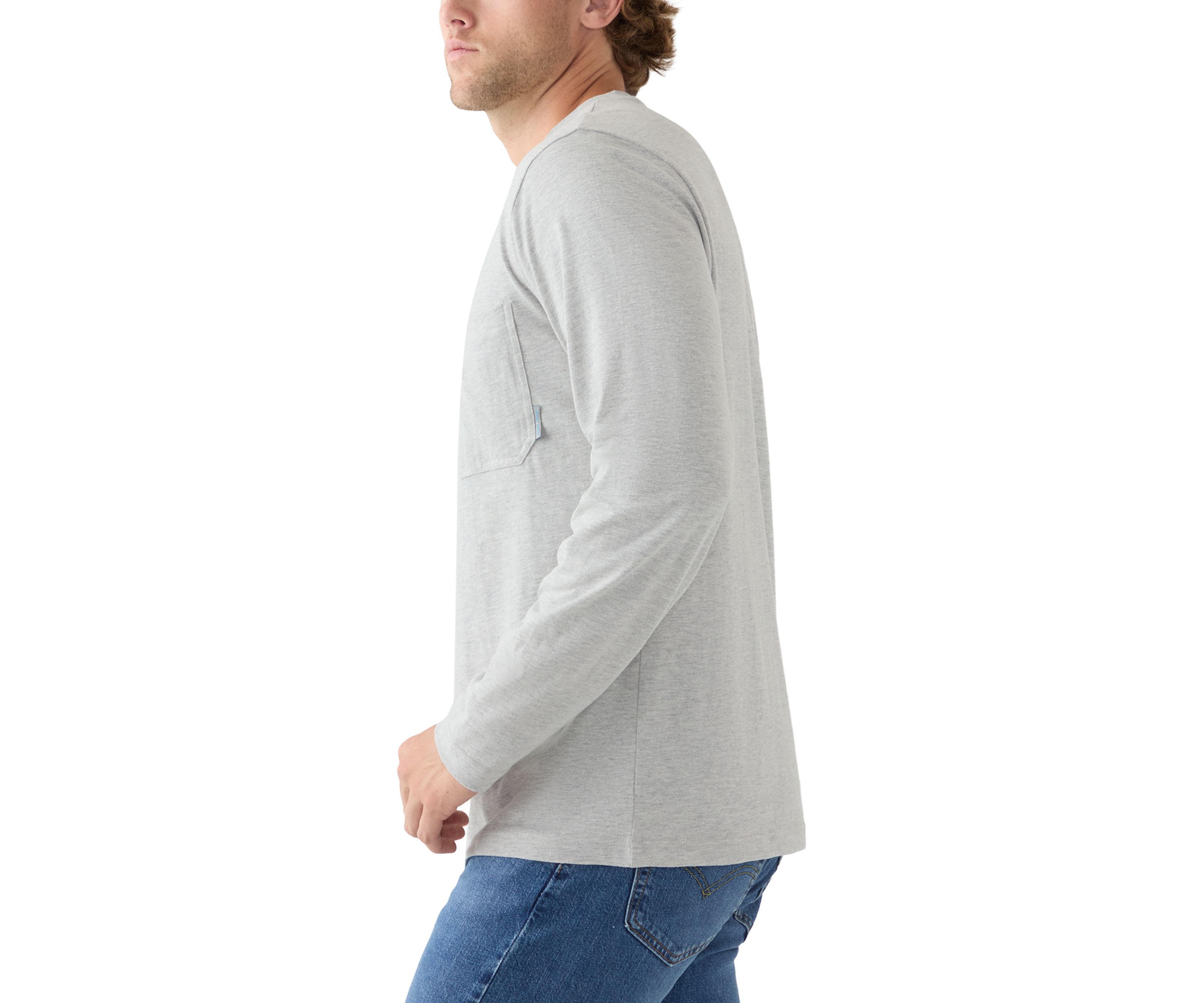 Long Sleeve Jersey Henley Shirt