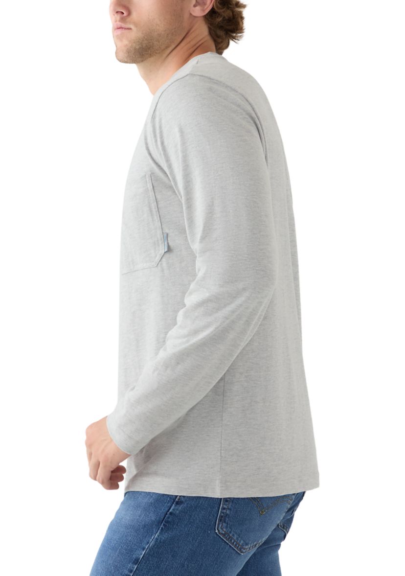 Long Sleeve Jersey Henley Shirt