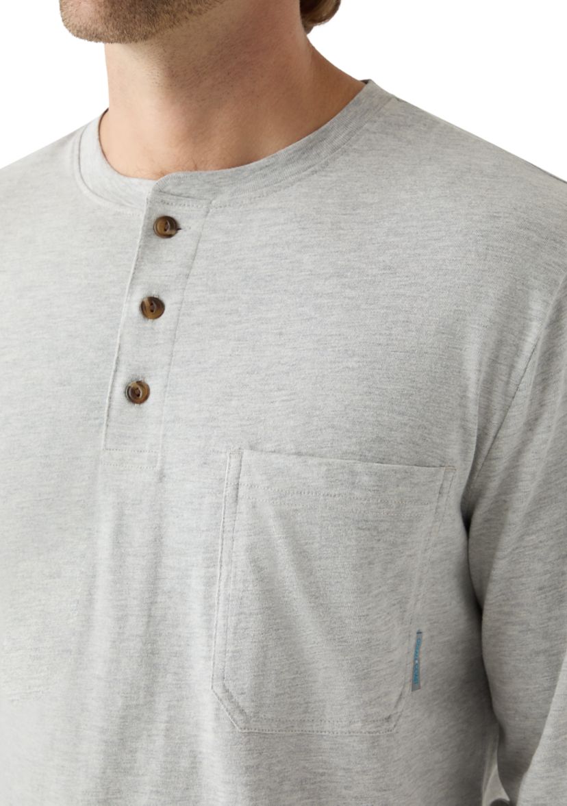 Long Sleeve Jersey Henley Shirt