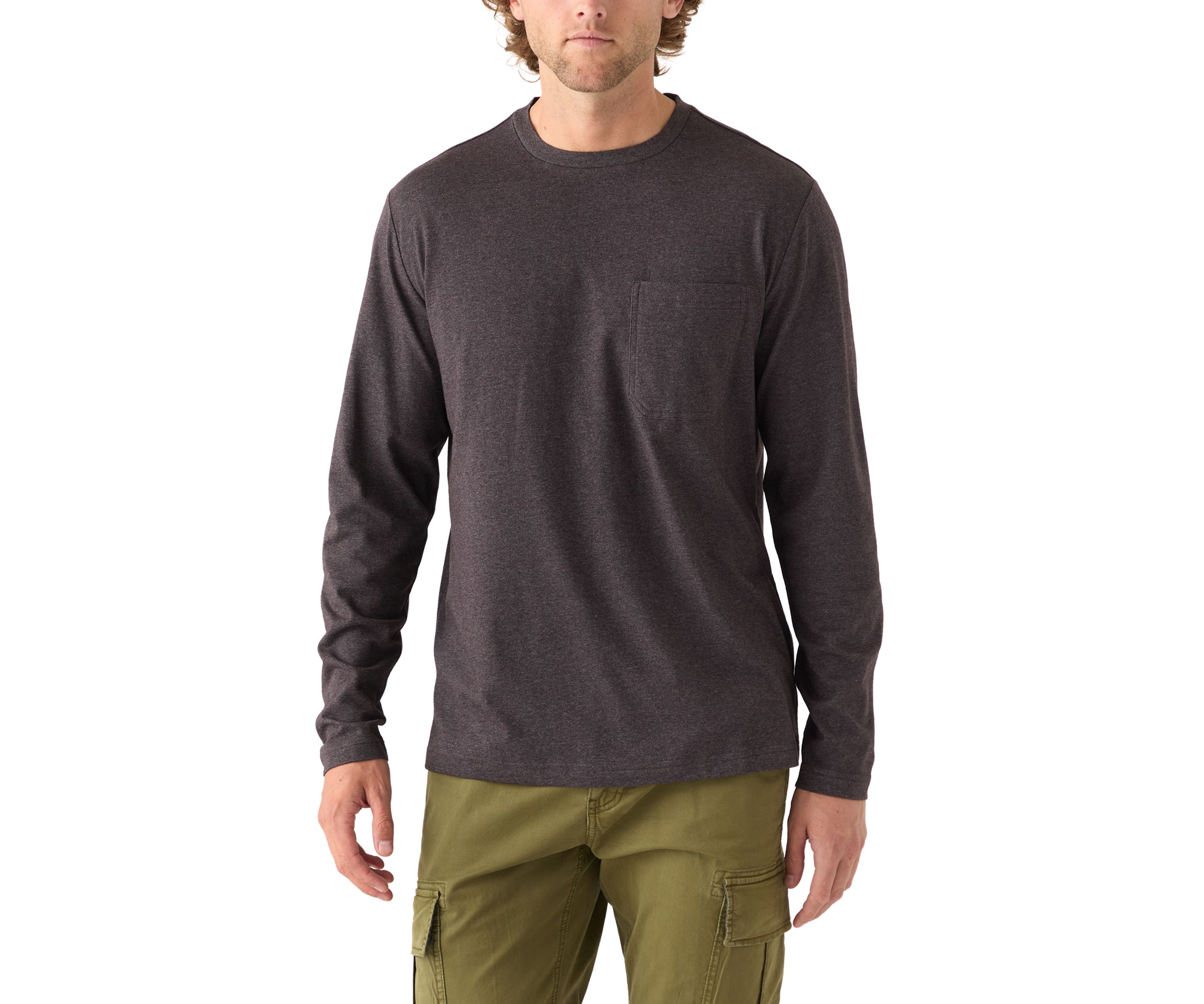 Long Sleeve Jersey Crewneck T-Shirt 