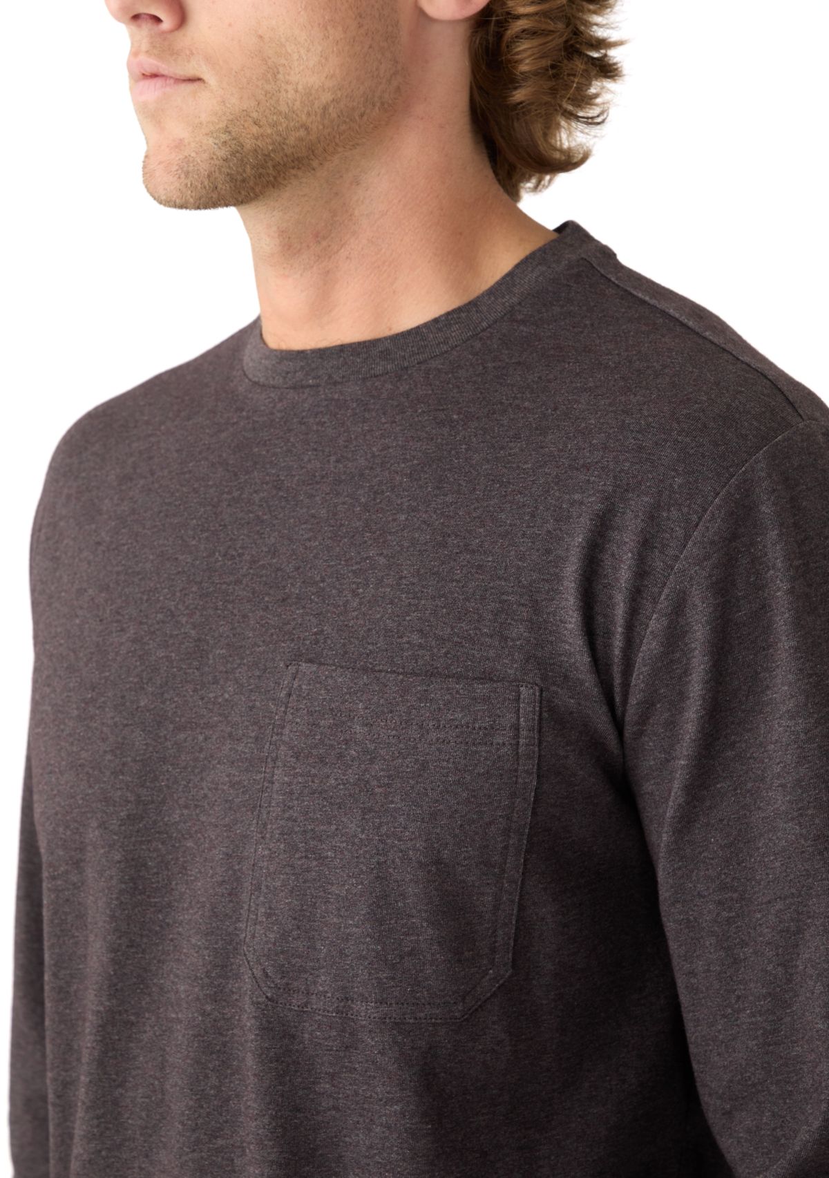 Long Sleeve Jersey Crewneck T-Shirt 