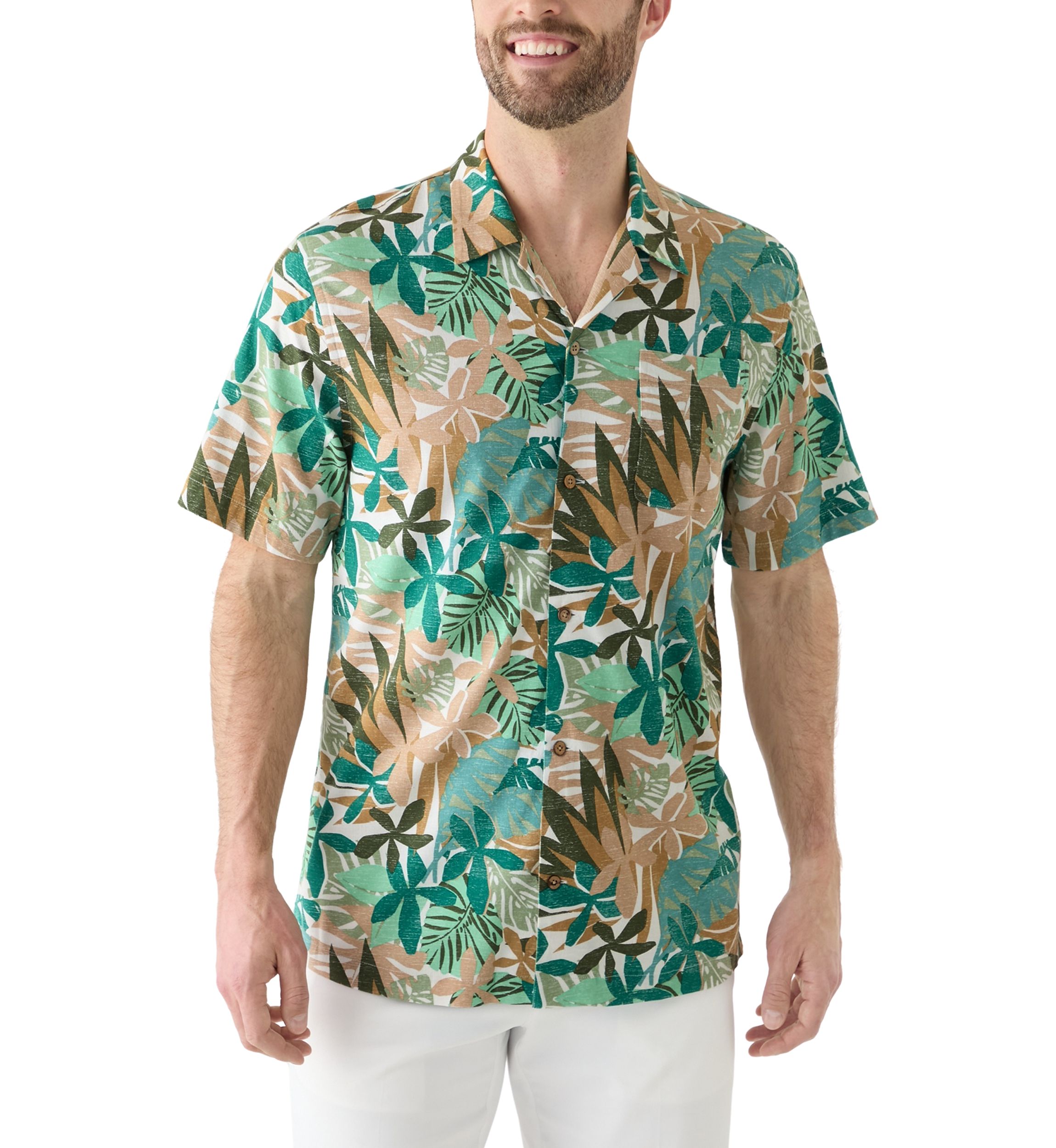 Short Sleeve Printed Camp Shirt