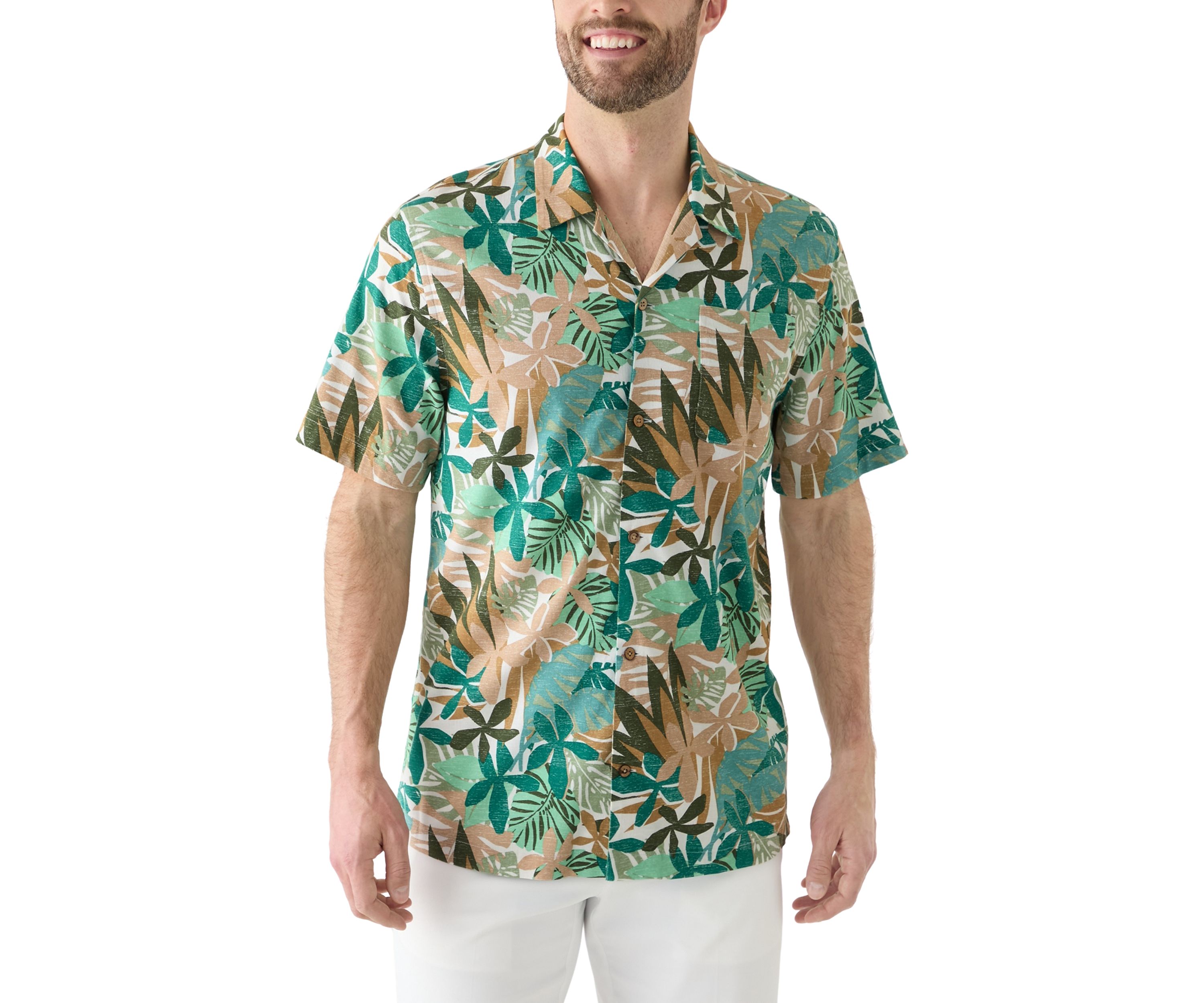 Short Sleeve Printed Camp Shirt