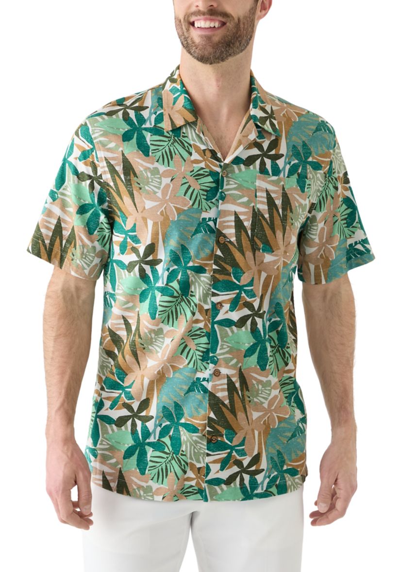 Short Sleeve Printed Camp Shirt