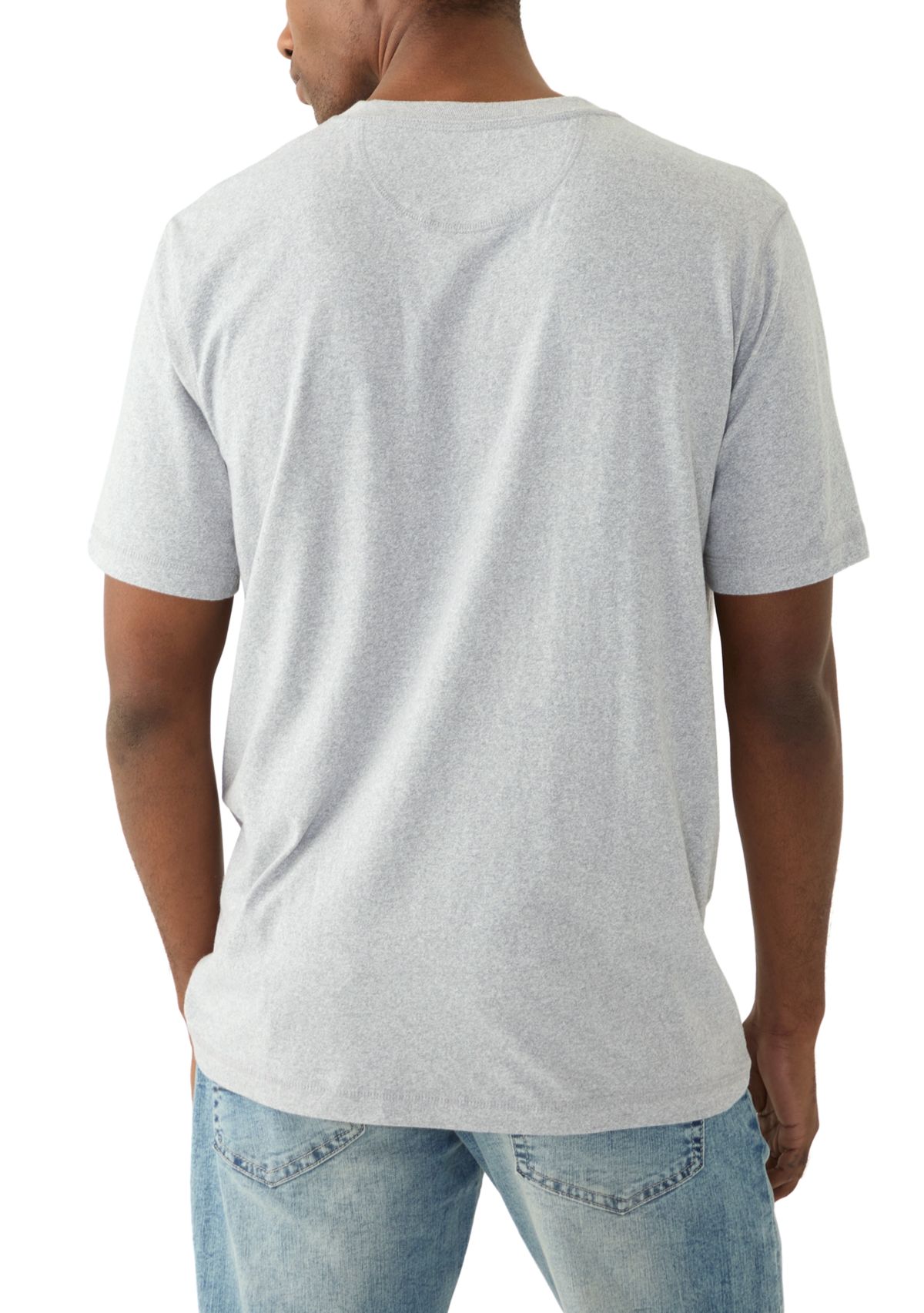 Short Sleeve Jaspe Henley Shirt