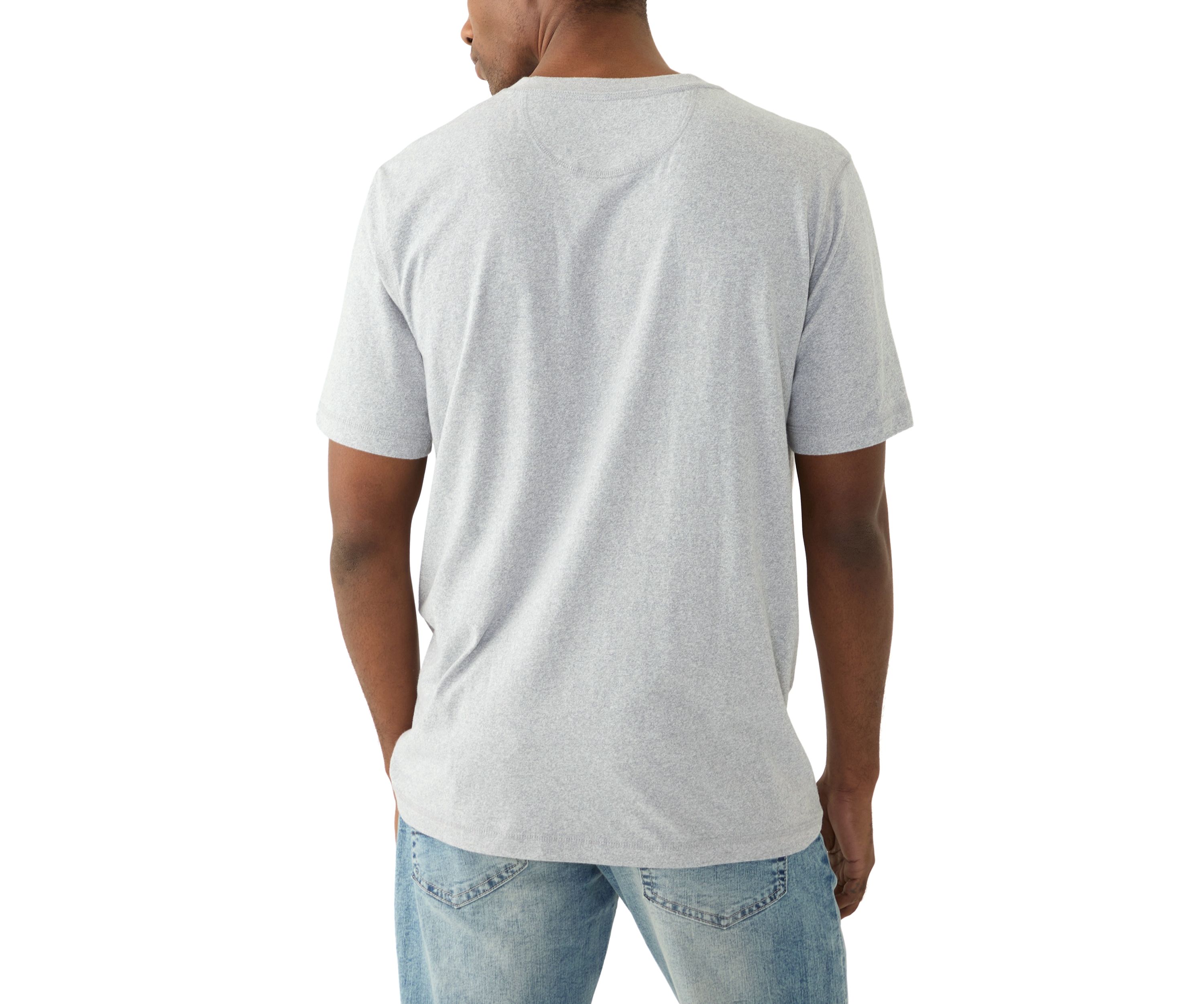 Short Sleeve Jaspe Henley Shirt