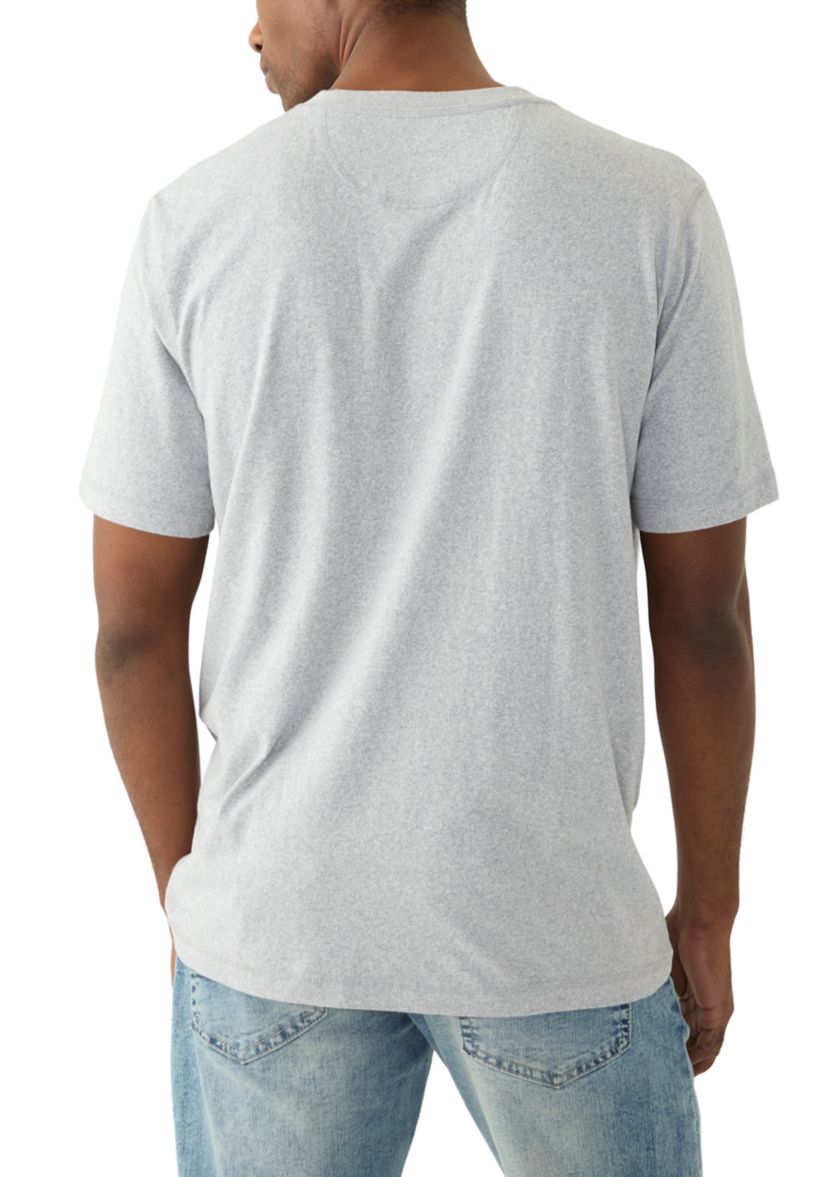 Short Sleeve Jaspe Henley Shirt