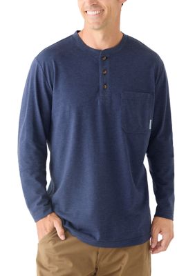Ocean + Coast Men's Long Sleeve Jersey Henley Shirt