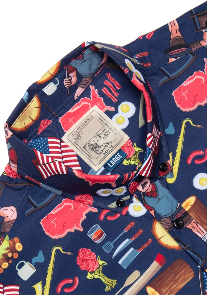 Ron Swanson Short Sleeve Woven Shirt