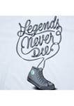 Legends Never Die Crew Neck Graphic T-Shirt