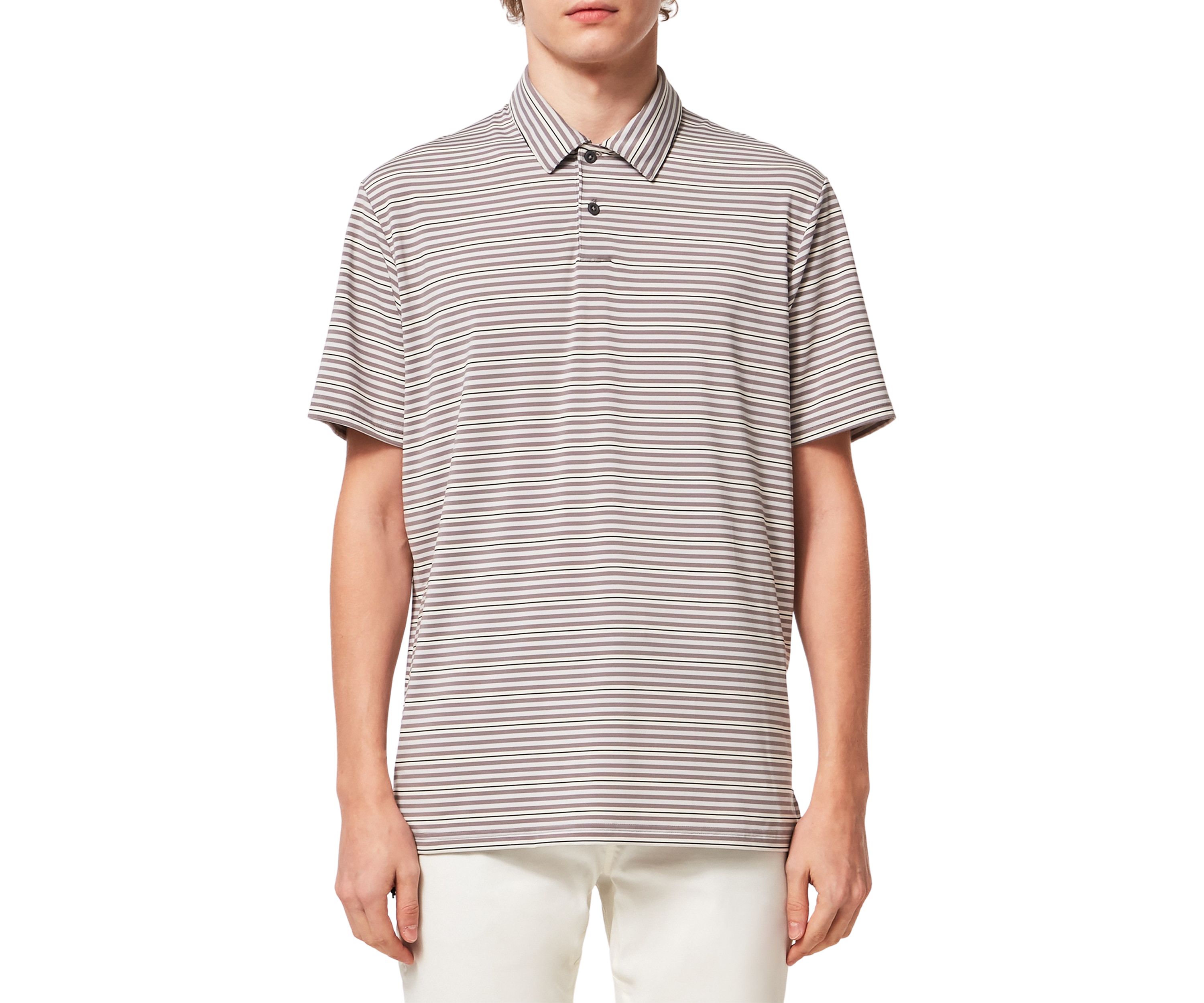 Mens Achieve Striped Polo Shirt