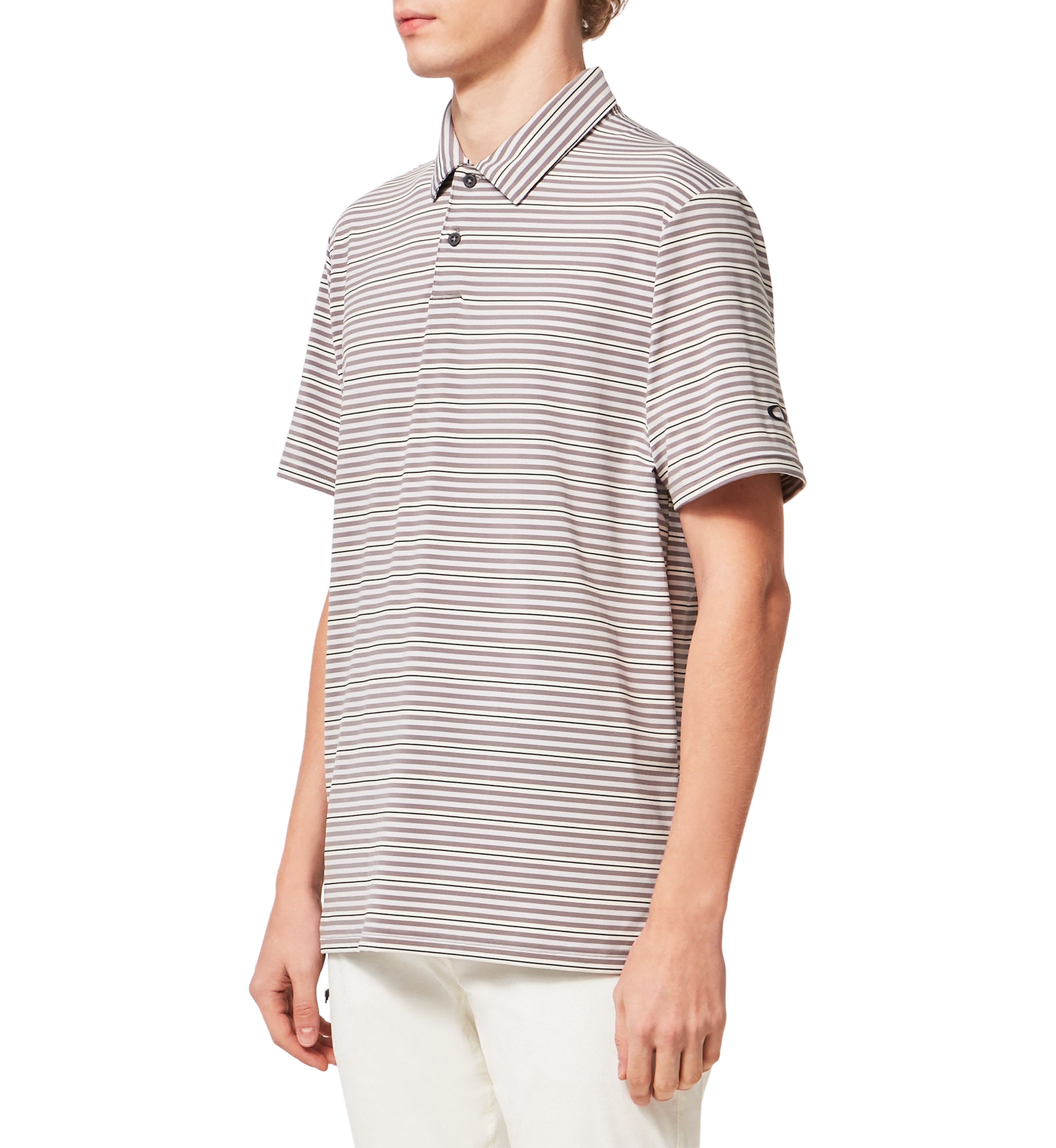 Mens Achieve Striped Polo Shirt
