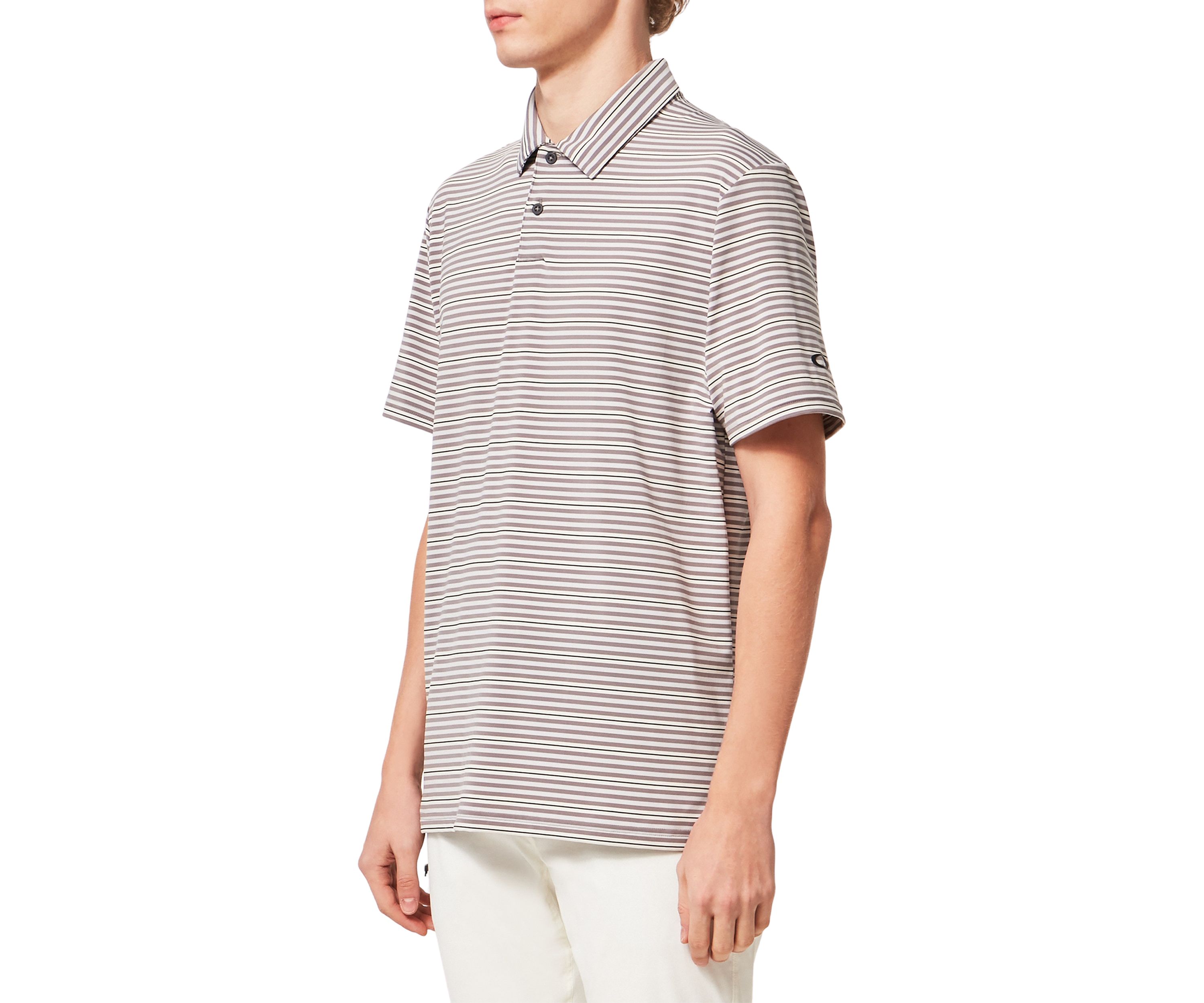 Mens Achieve Striped Polo Shirt