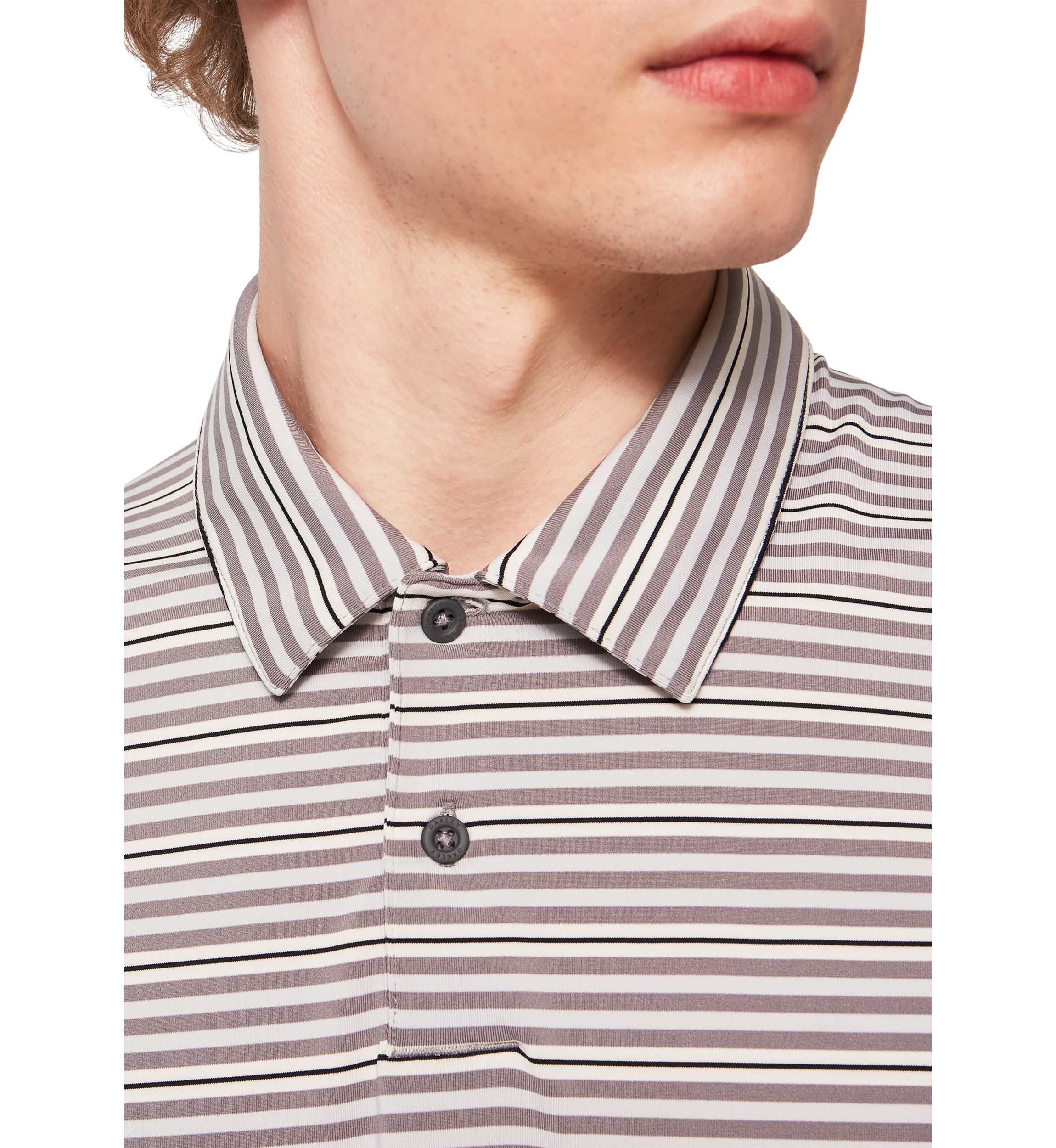 Mens Achieve Striped Polo Shirt