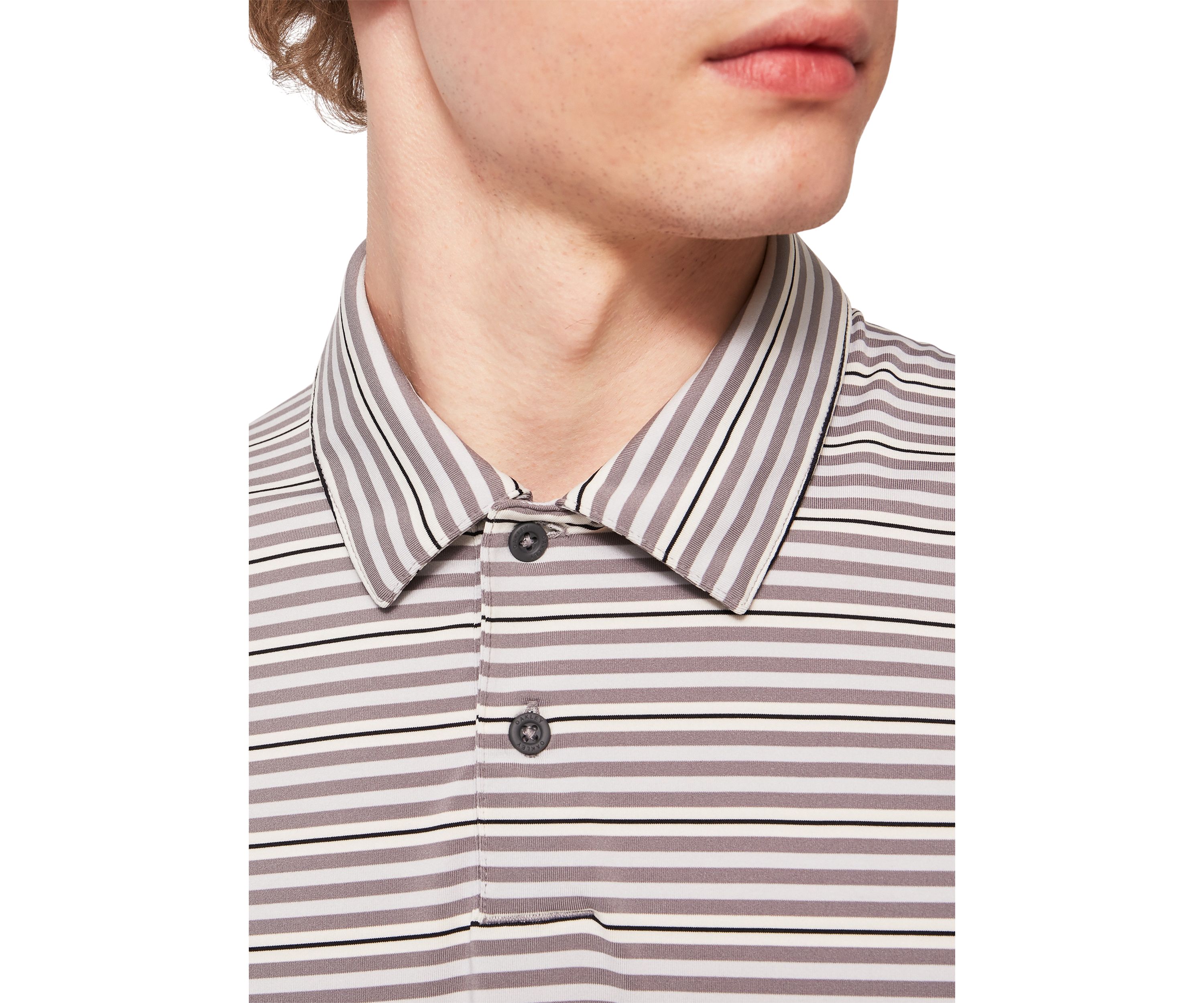 Mens Achieve Striped Polo Shirt
