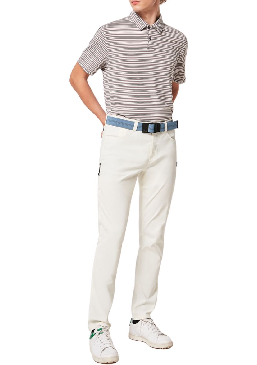 Mens Achieve Striped Polo Shirt
