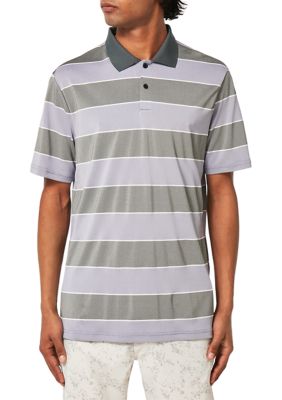 Oakley Men's Striped Golf Polo Shirt, Small