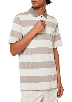 Oakley Men's Striped Golf Polo Shirt, Lilac, Small