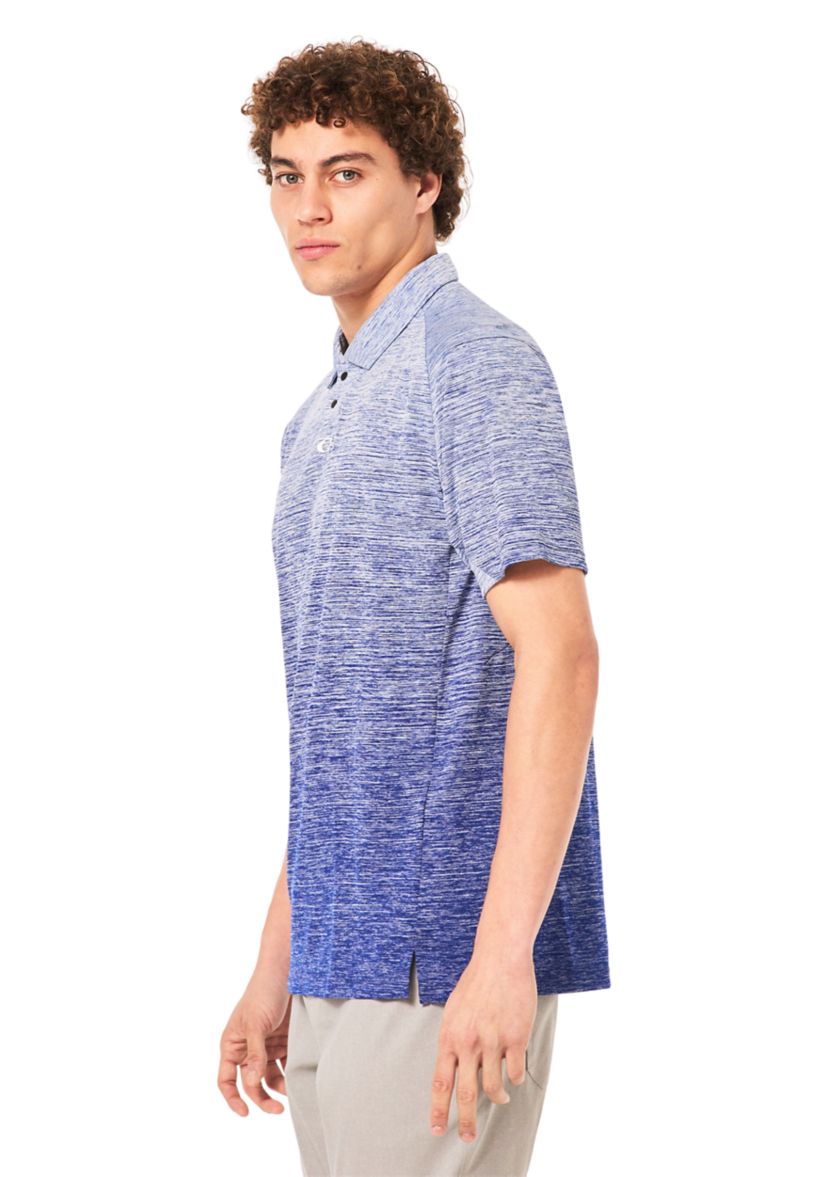 Mens Gradient Printed Ombré Polo Shirt