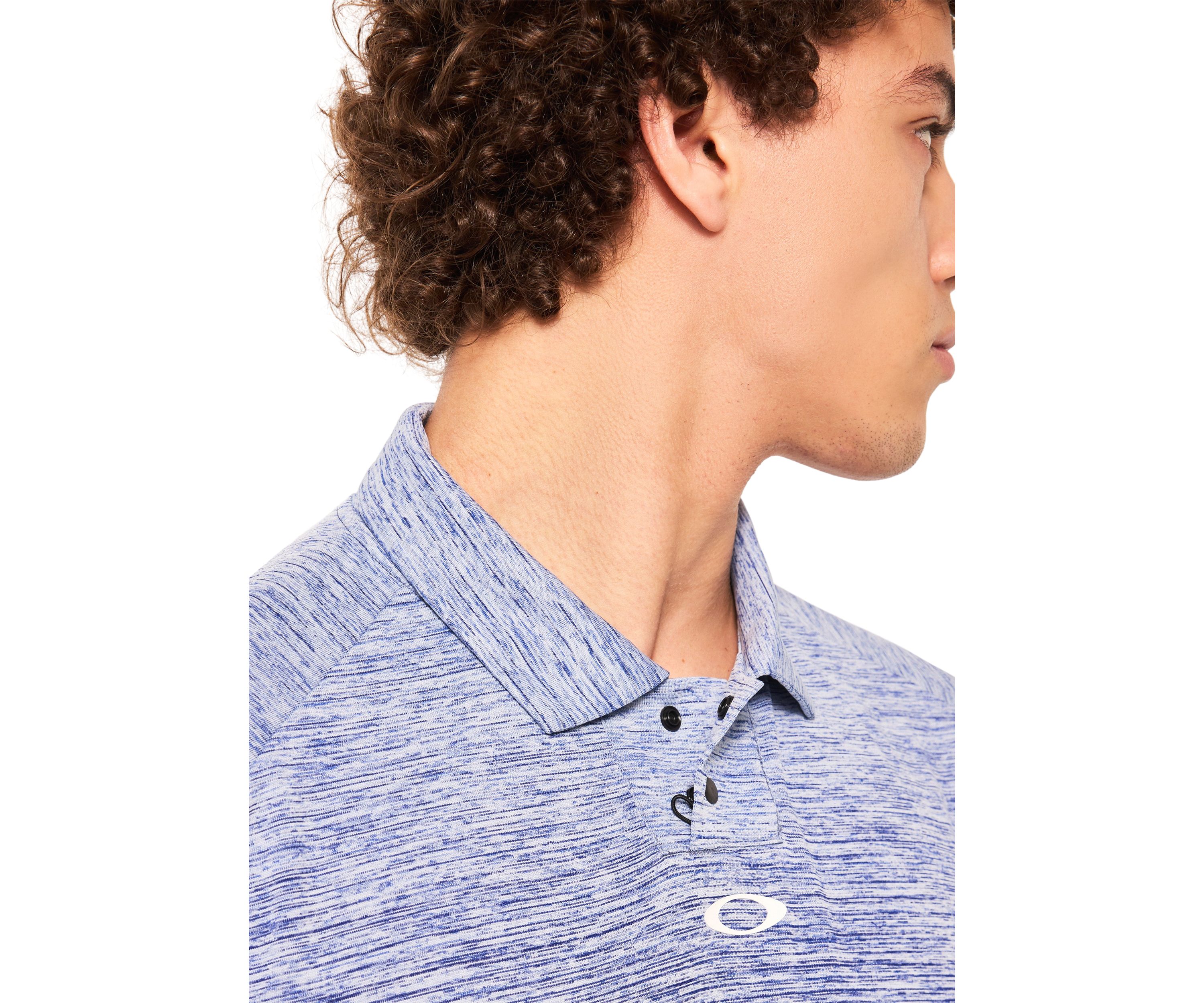 Mens Gradient Printed Ombré Polo Shirt