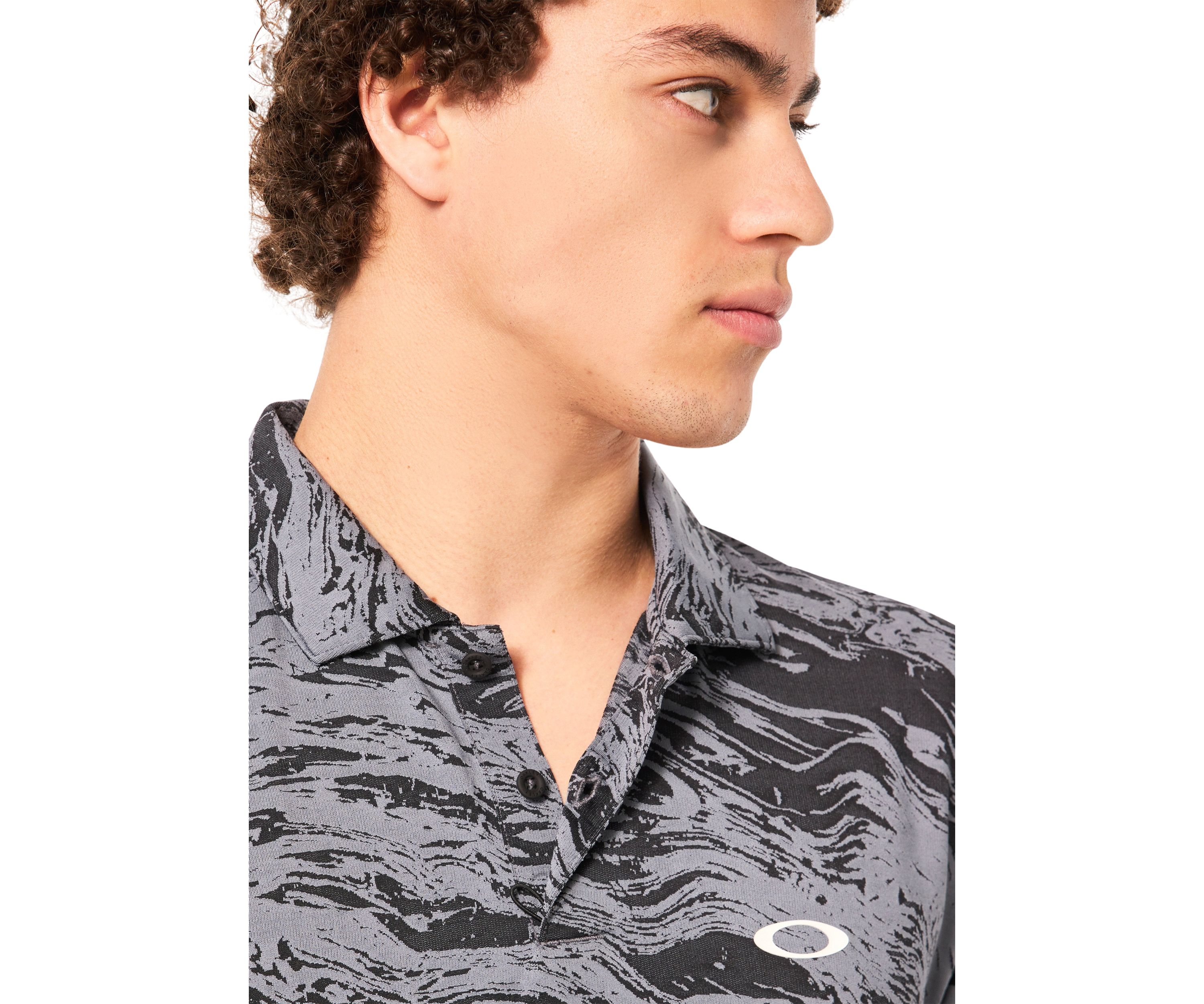 Mens Duality Jacquard Polo Shirt