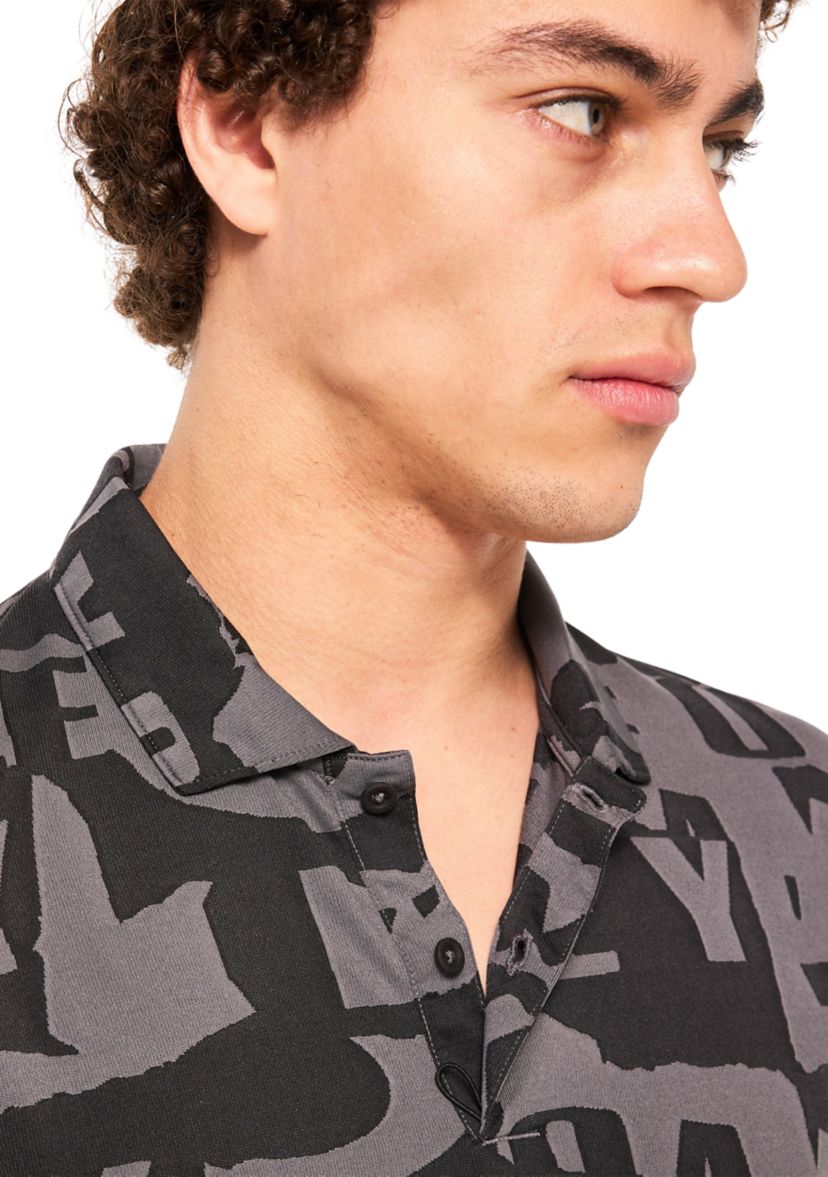 Mens Ransom Jacquard Polo Shirt