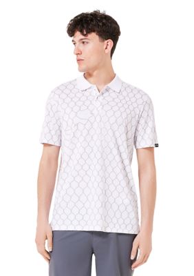 Oakley Men's Off the Grid Printed Polo Shirt, White, 2XL