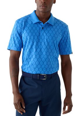Oakley Men's Off the Grid Printed Polo Shirt, Blue, 2XL