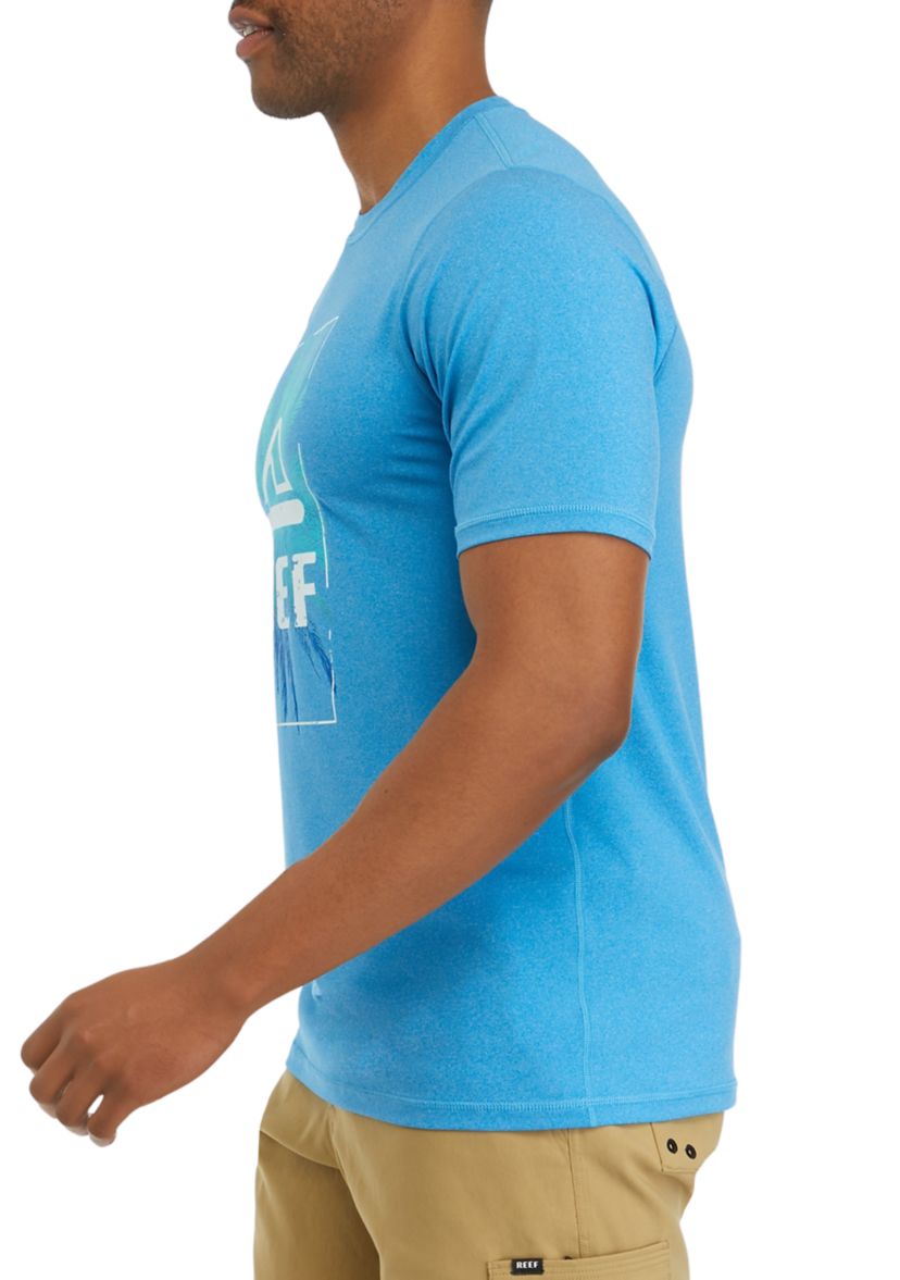 Mens Short Sleeve Palm Punk Surf Shirt