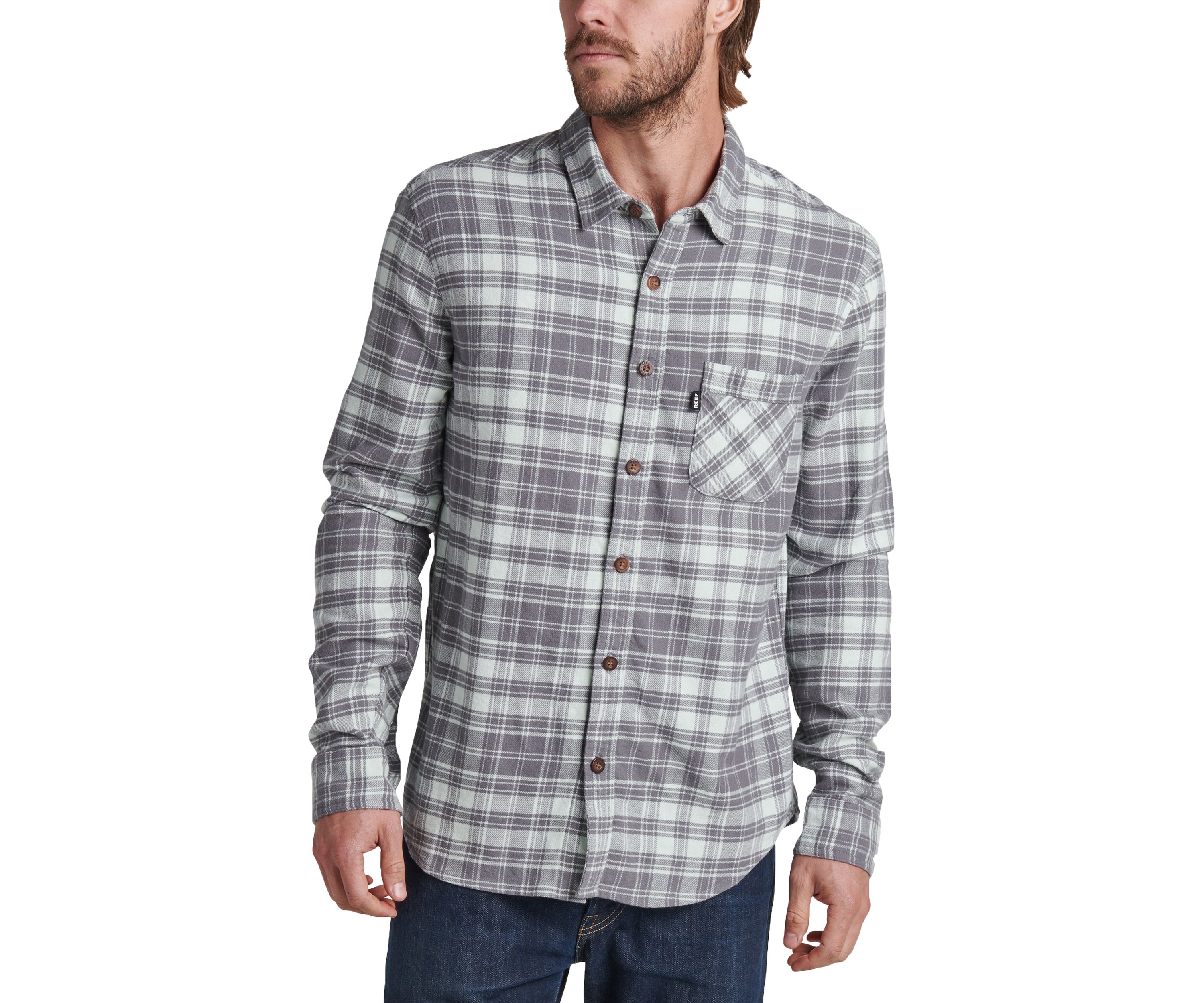 Mens One Pocket Plaid Work Shirt 
