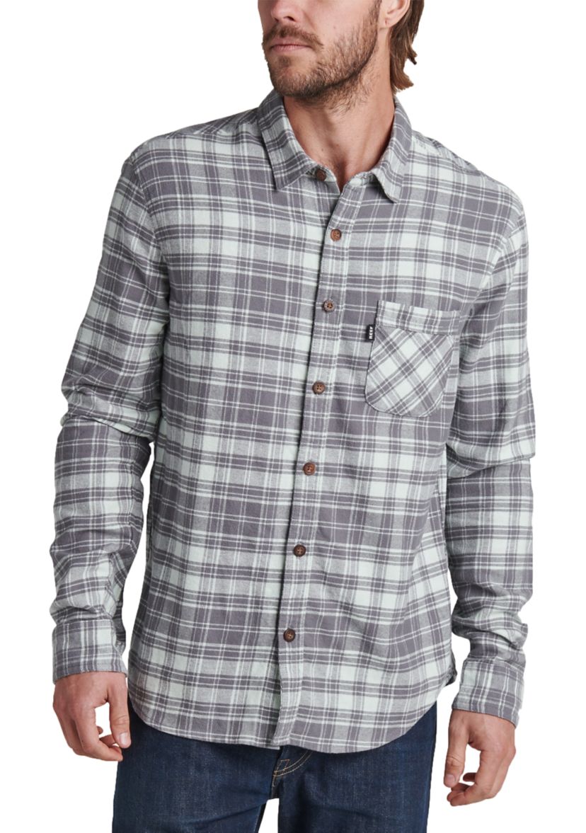 Mens One Pocket Plaid Work Shirt 