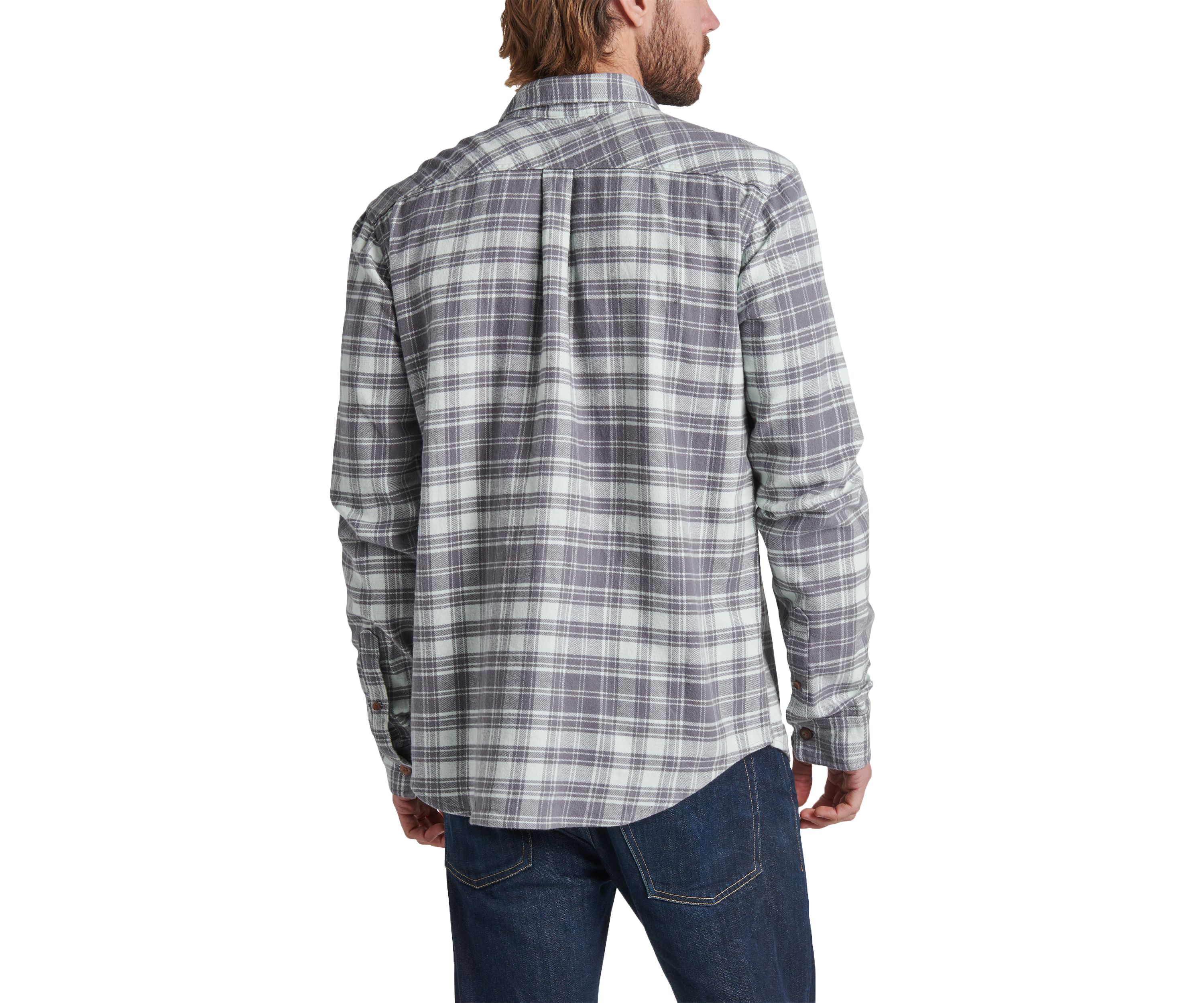 Mens One Pocket Plaid Work Shirt 