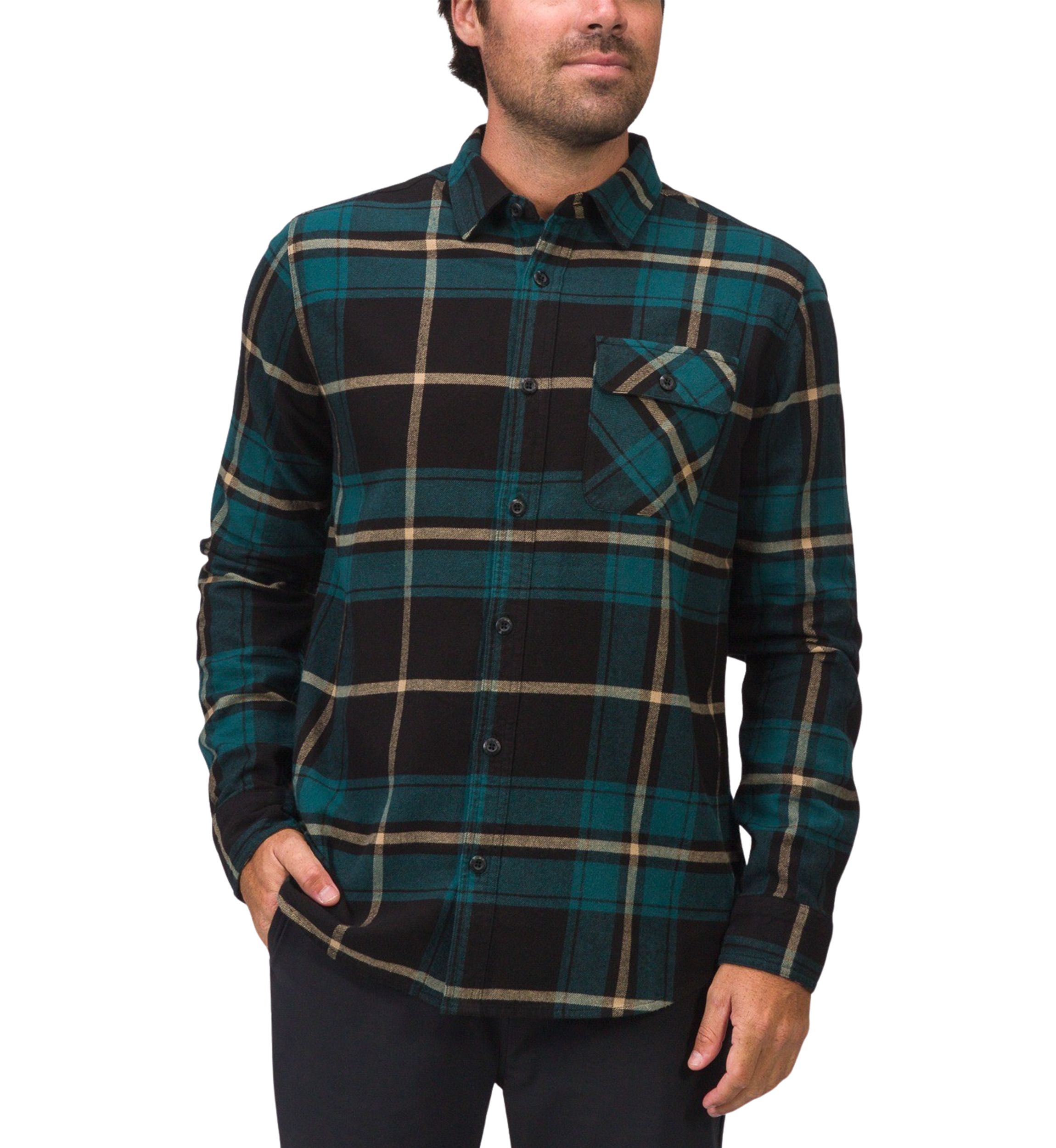 Mens Jared Long Sleeve Woven Shirt