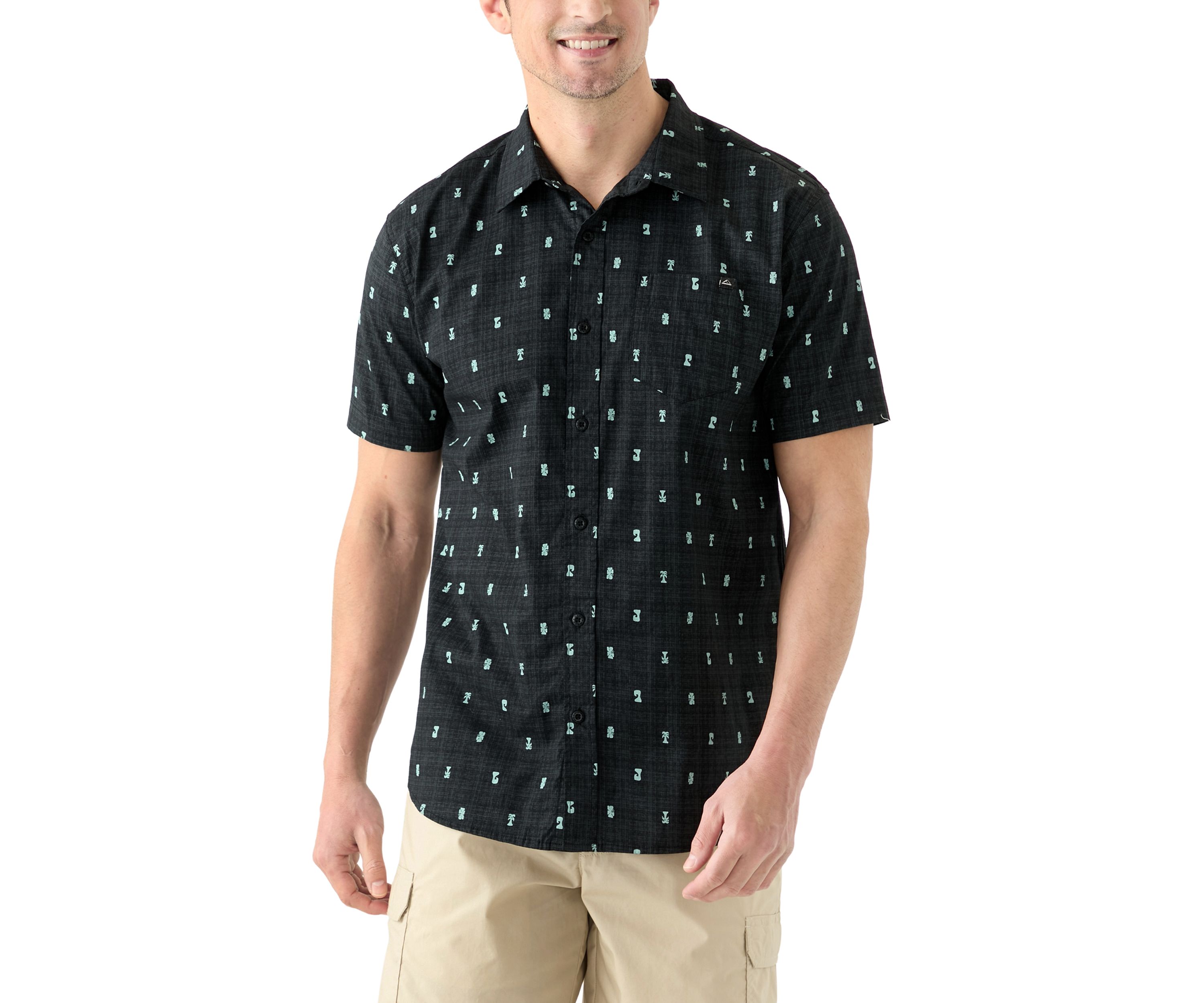 Mens Chaplin Printed Button Down Shirt