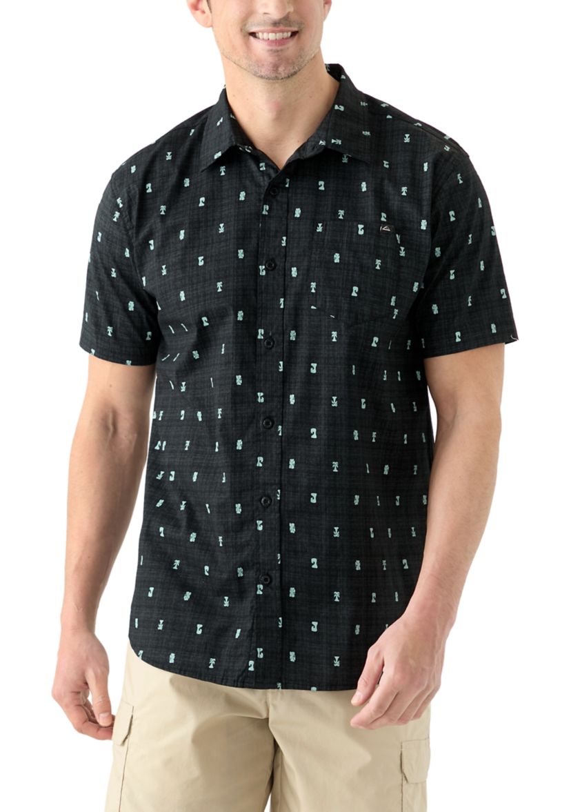 Mens Chaplin Printed Button Down Shirt