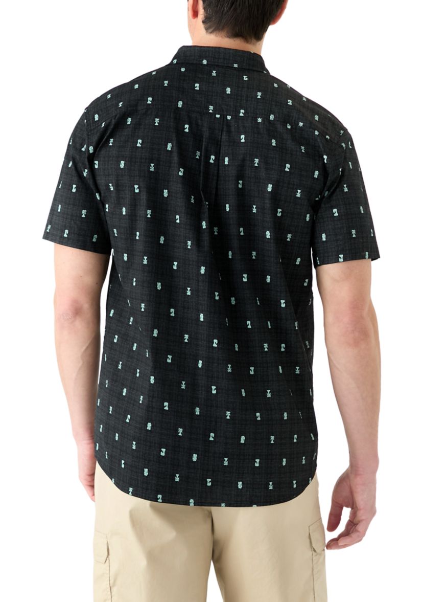 Mens Chaplin Printed Button Down Shirt
