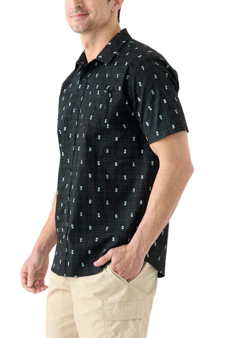Mens Chaplin Printed Button Down Shirt