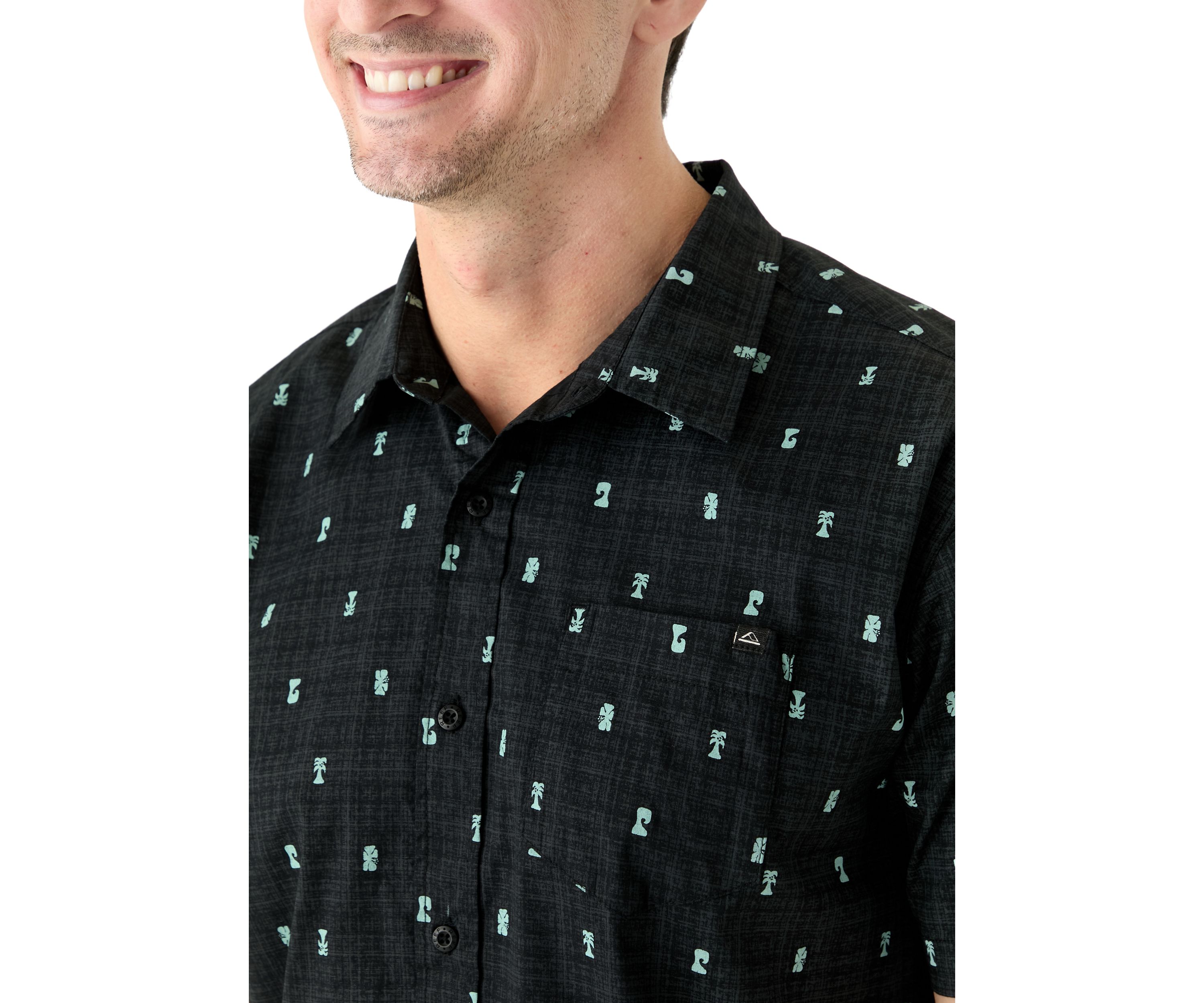 Mens Chaplin Printed Button Down Shirt